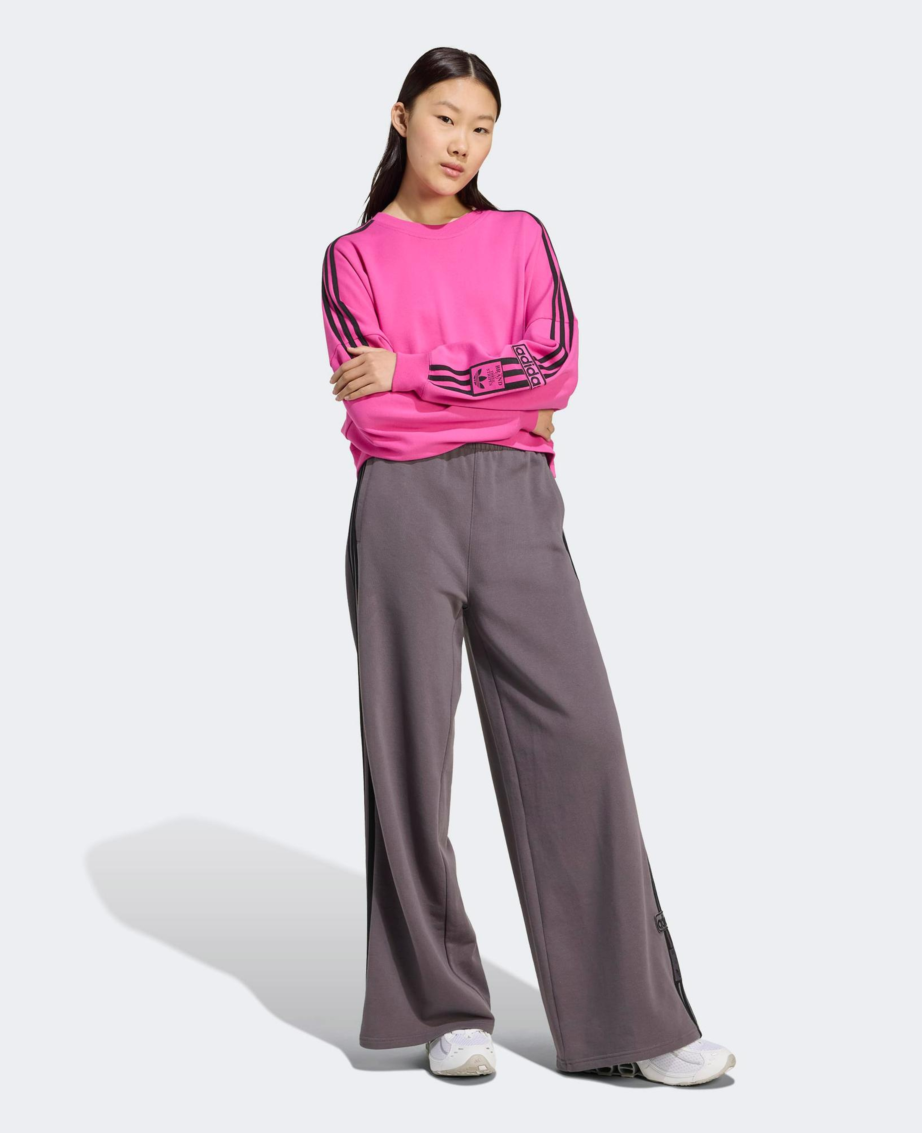 adidas Adibreak Adicolor Wide Kadın Gri Eşofman Altı