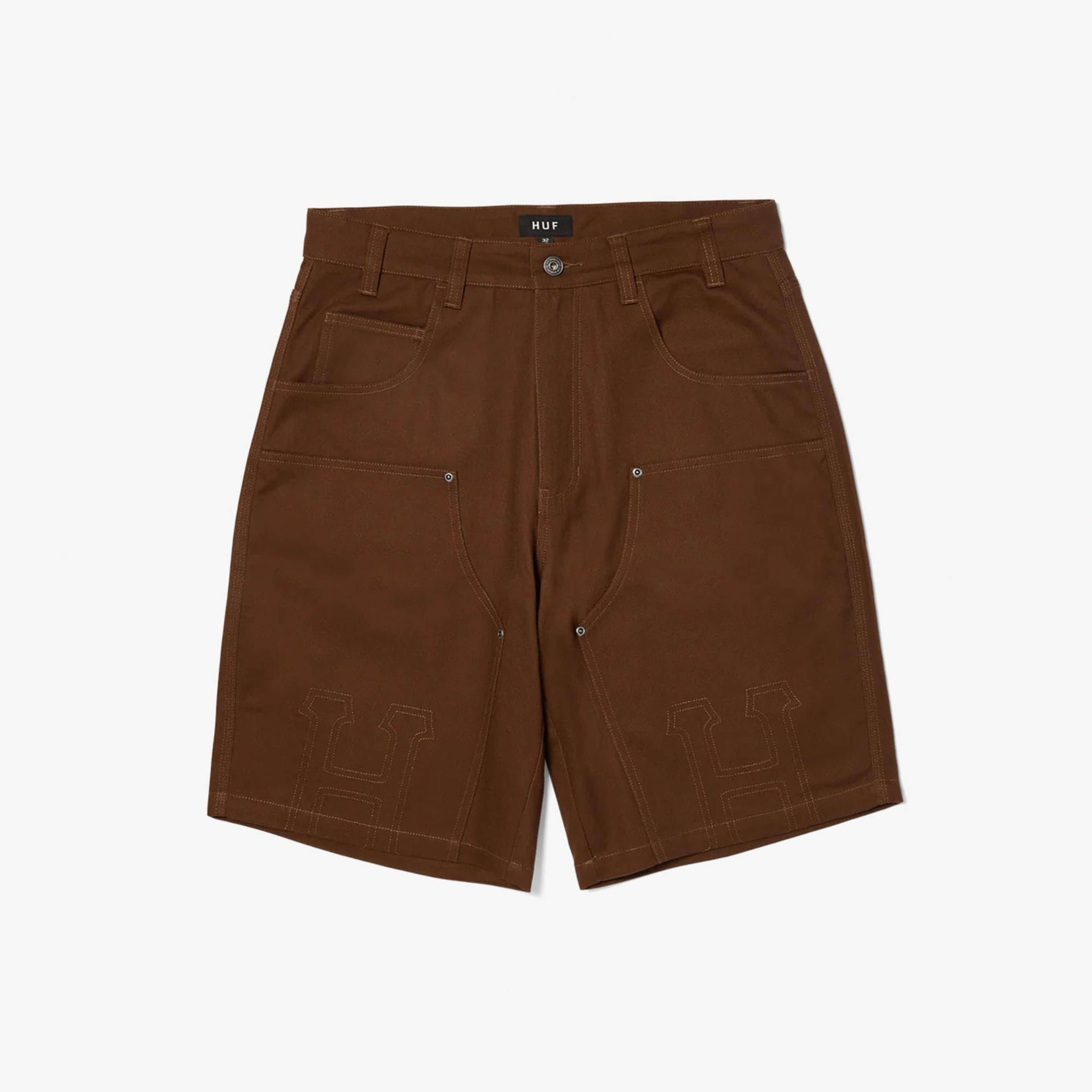 HUF?Classic?Double?Knee?Work Erkek Kahverengi Şort