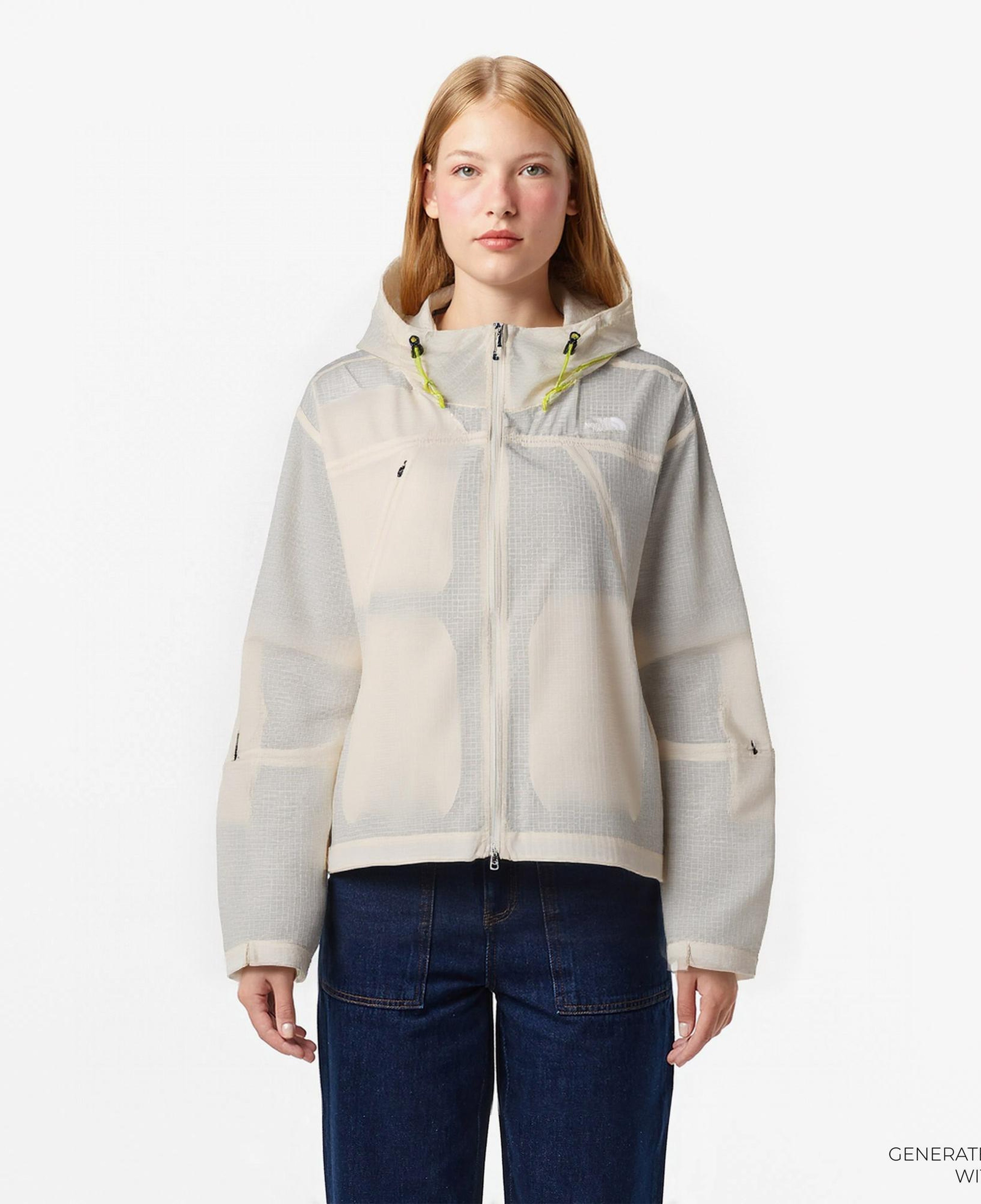 The North Face Lıght Weight Wind Kadın Beyaz Outdoor Ceket