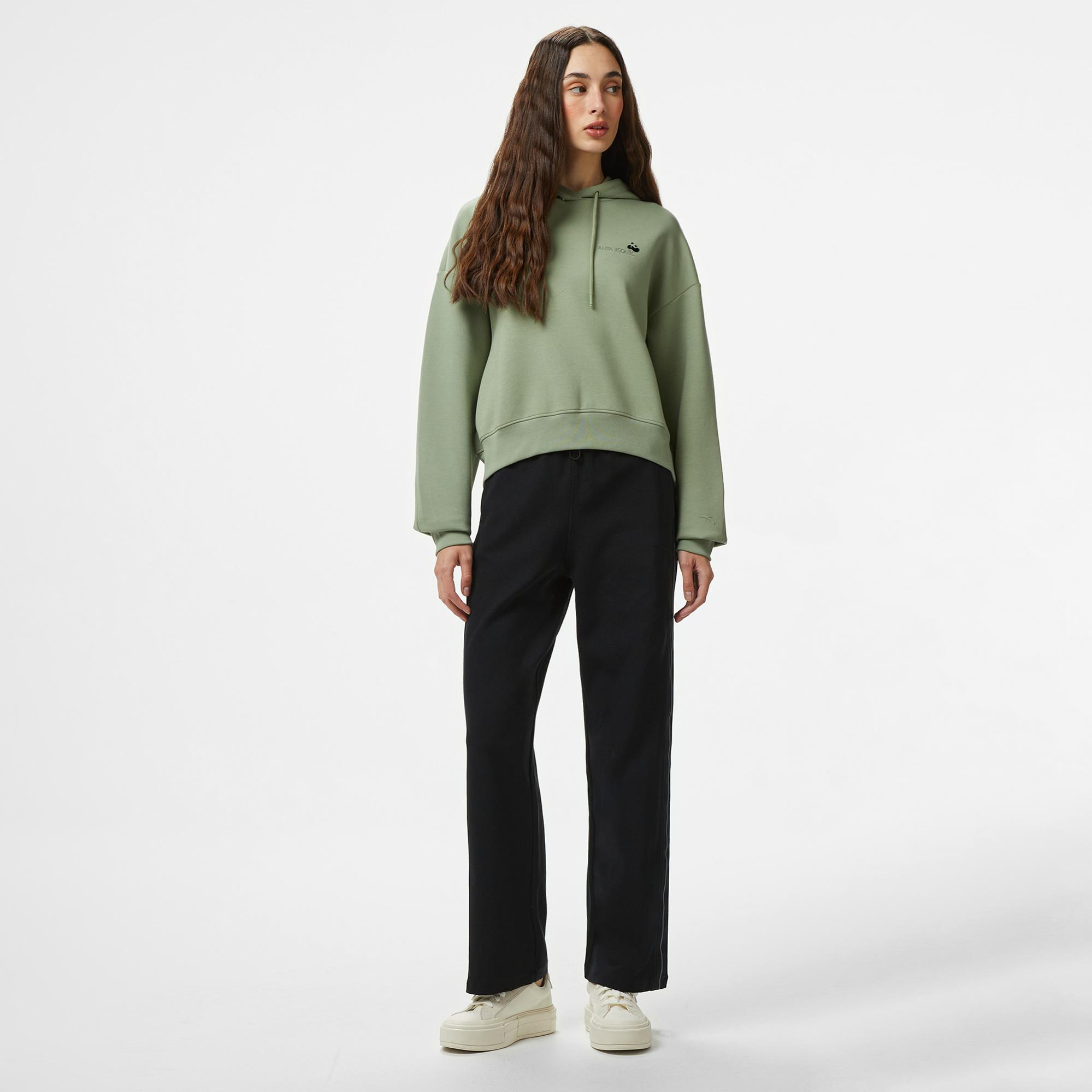 Anta Iconic Kadın Yeşil Sweatshirt