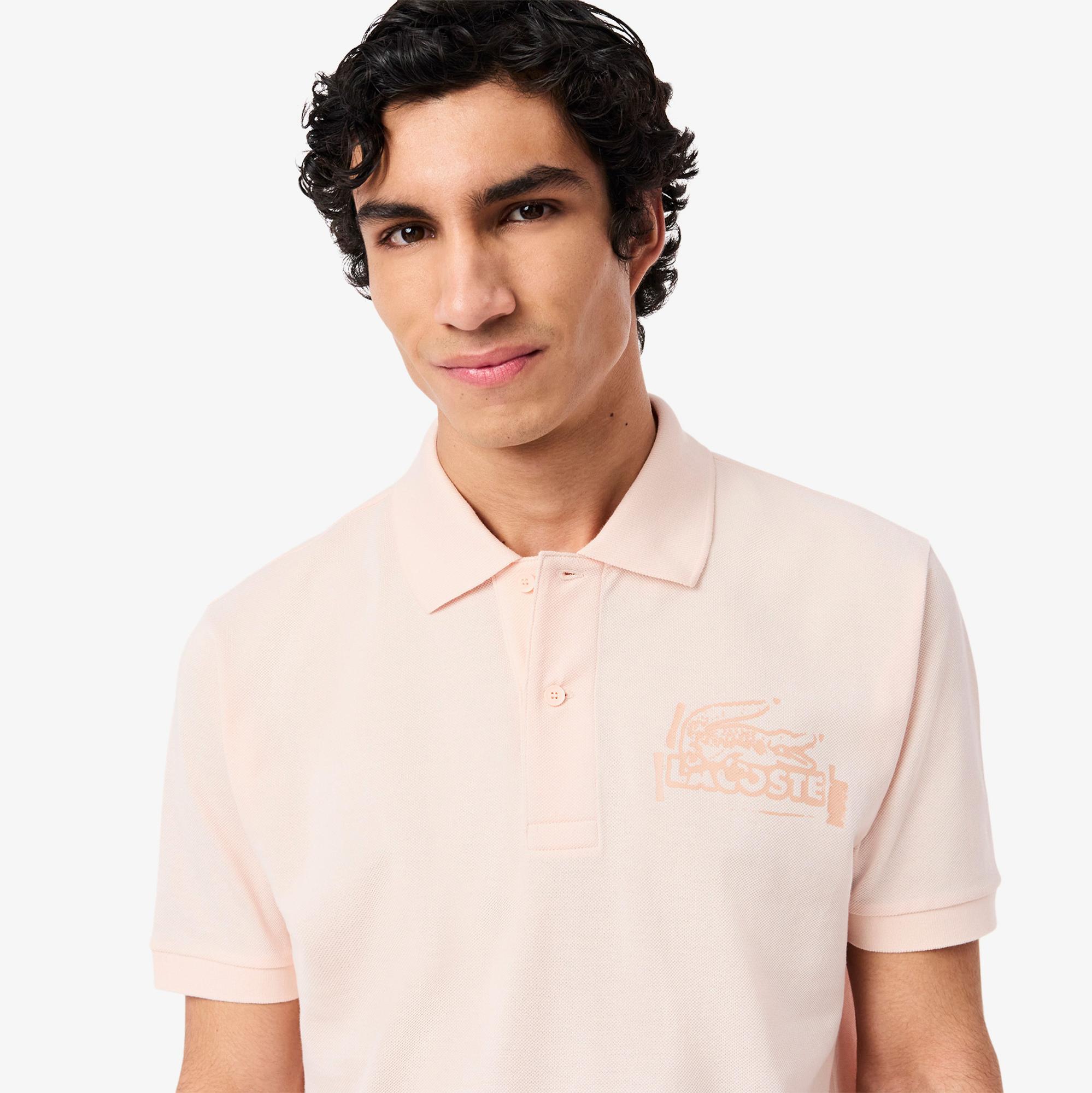 Lacoste L.12.12 Classic Fit Erkek Pembe Polo