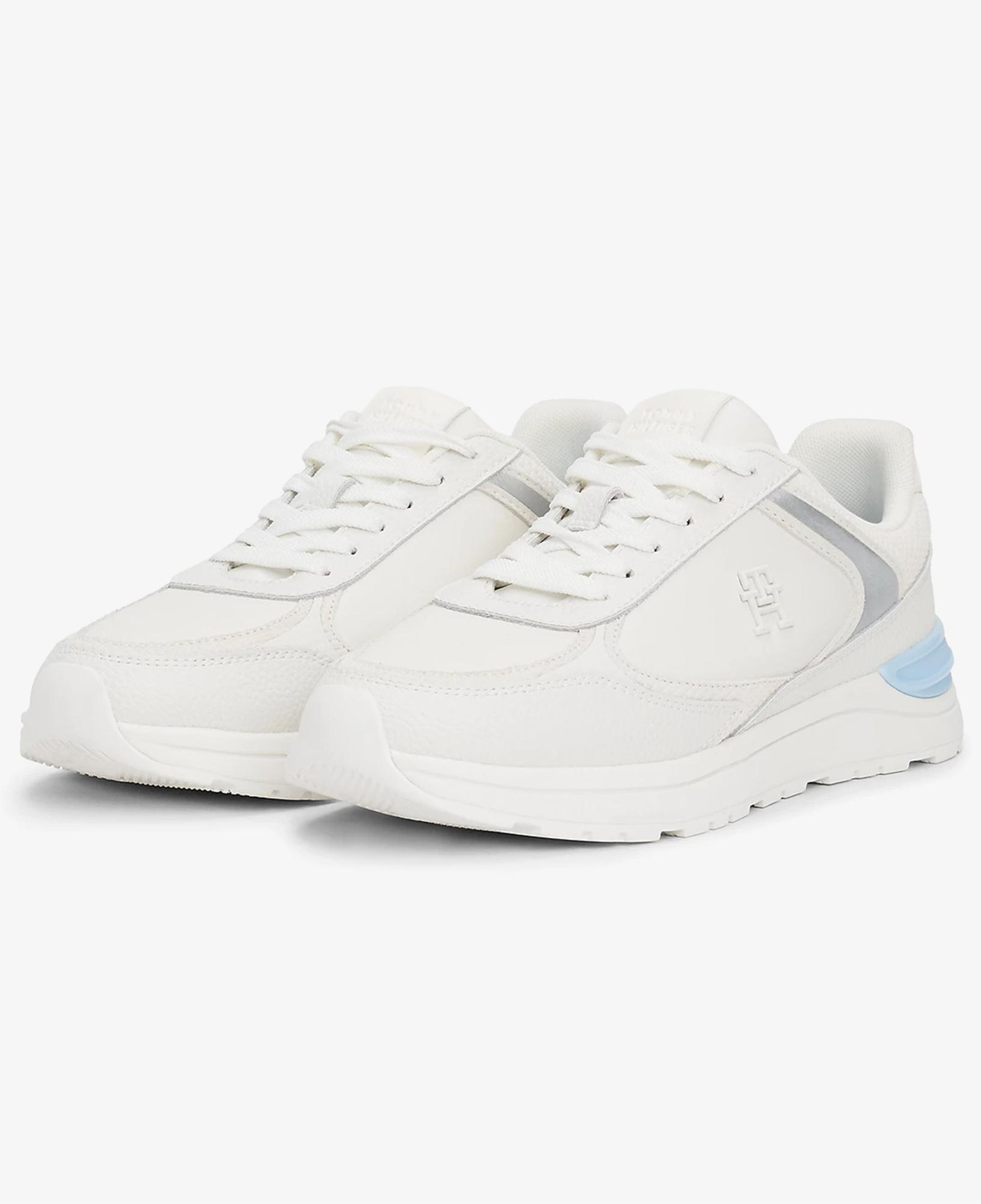 Tommy Hilfiger Deri Logolu Kadın Beyaz Spor Ayakkabı