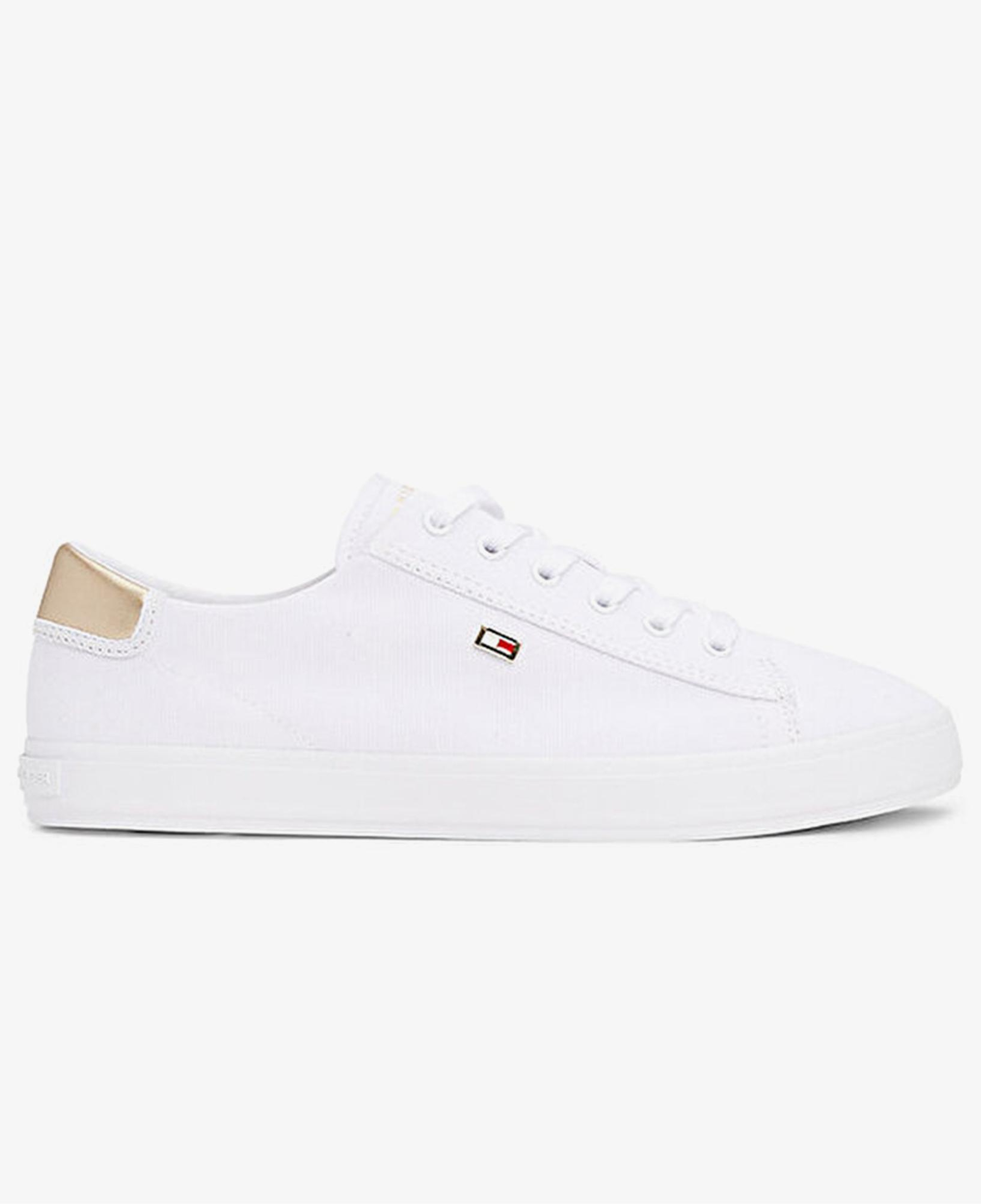 Tommy Hilfiger Vulc Lace Up Kadın Beyaz Sneaker