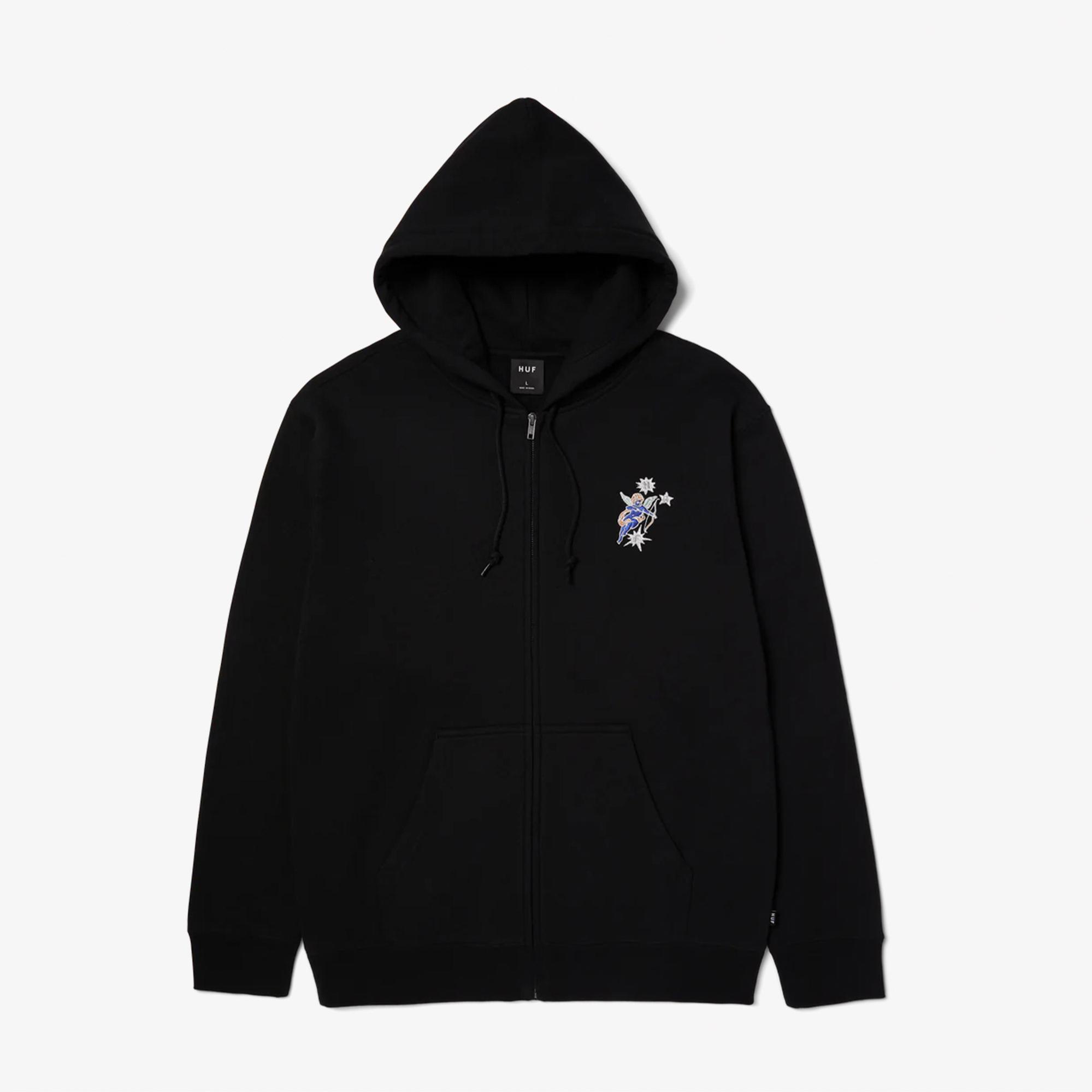 Huf Cupid F/Z Erkek Siyah Hoodie