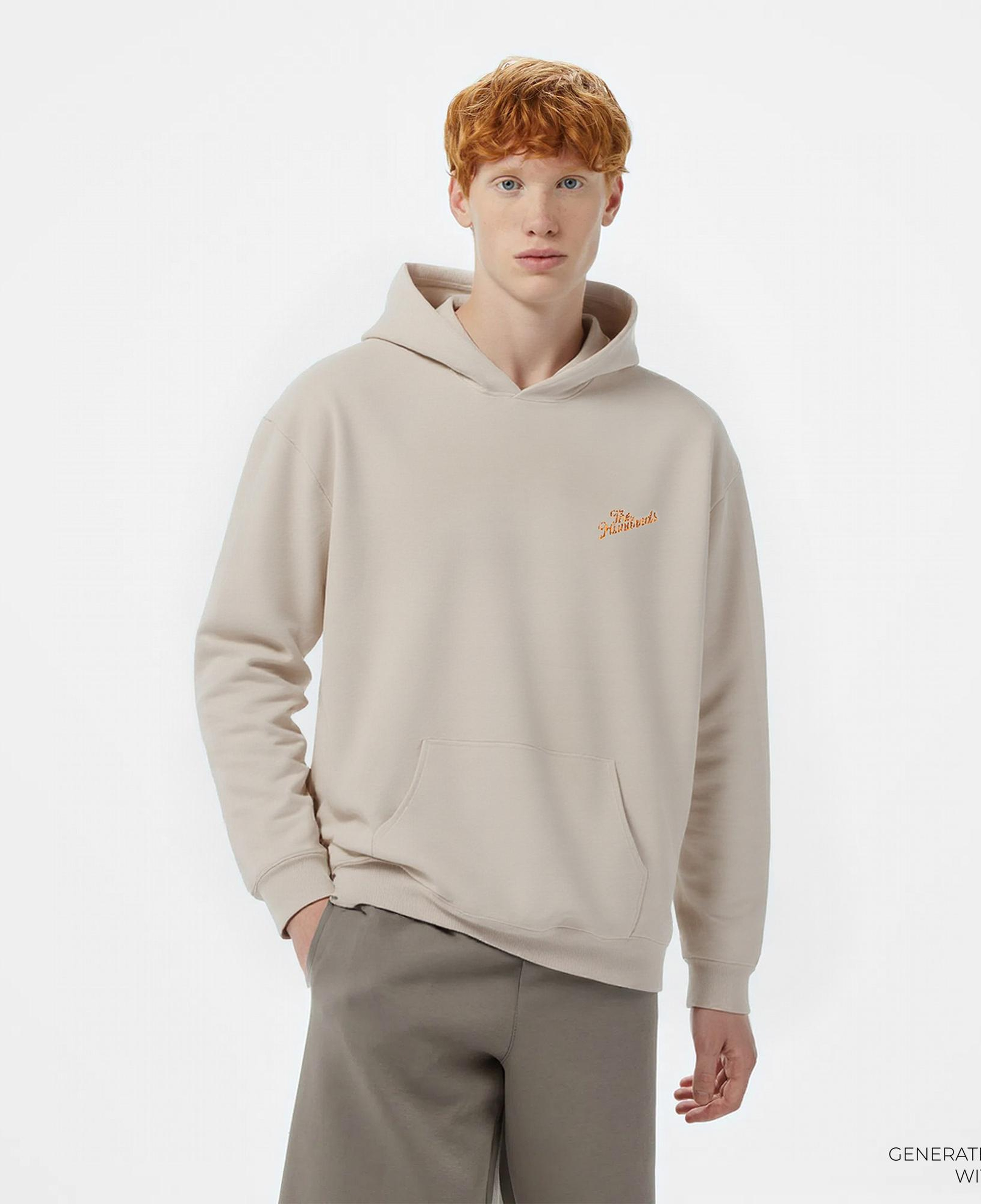 The Hundreds Snake Slant Pullover Erkek Bej Hoodie