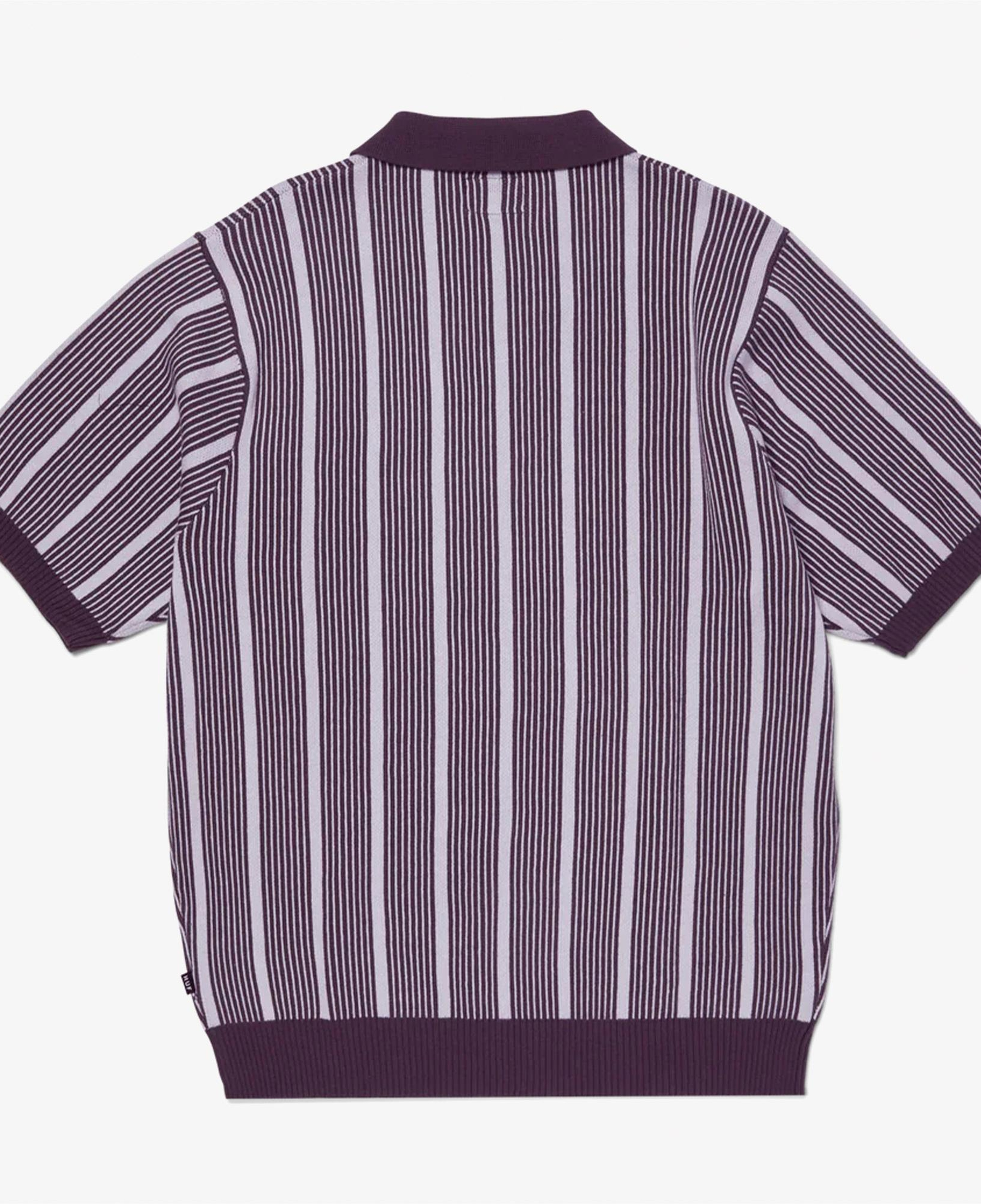 Huf Trace Stripe Erkek Mor Gömlek