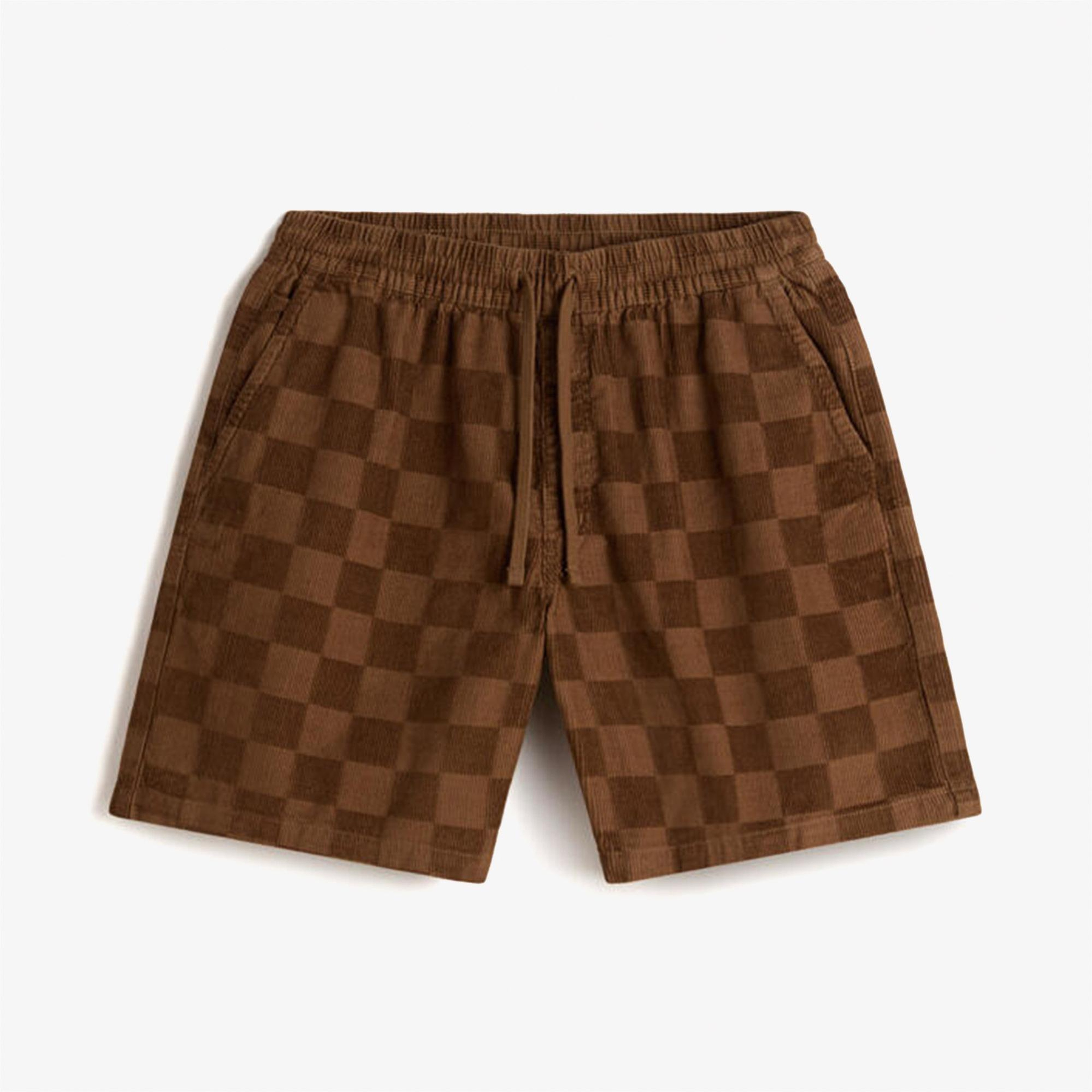 Vans Range Checkbrd Cord Loose Erkek Pembe Şort