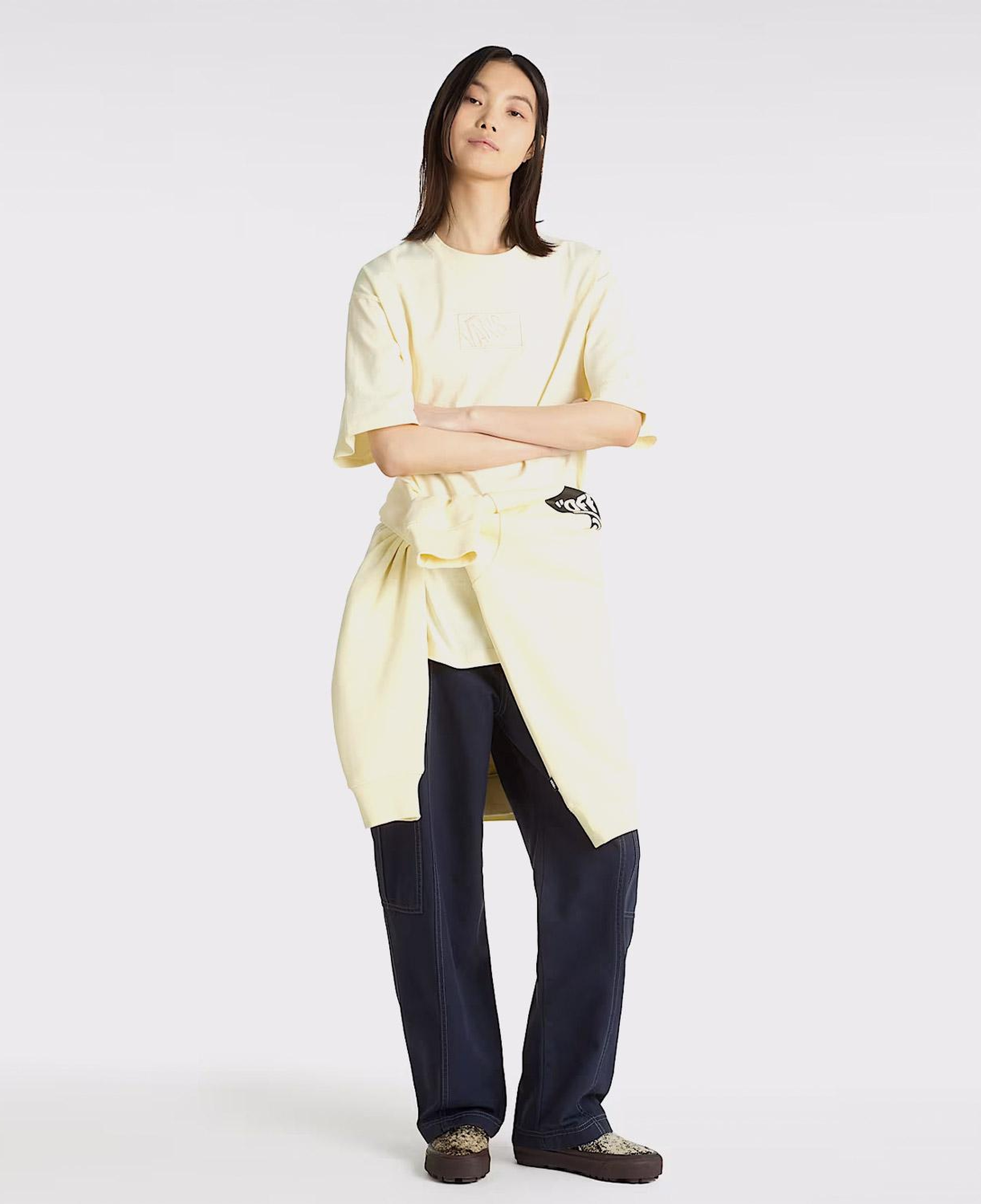 Vans 6Oz Canvas Sidewalk Kadın Lacivert Pantolon