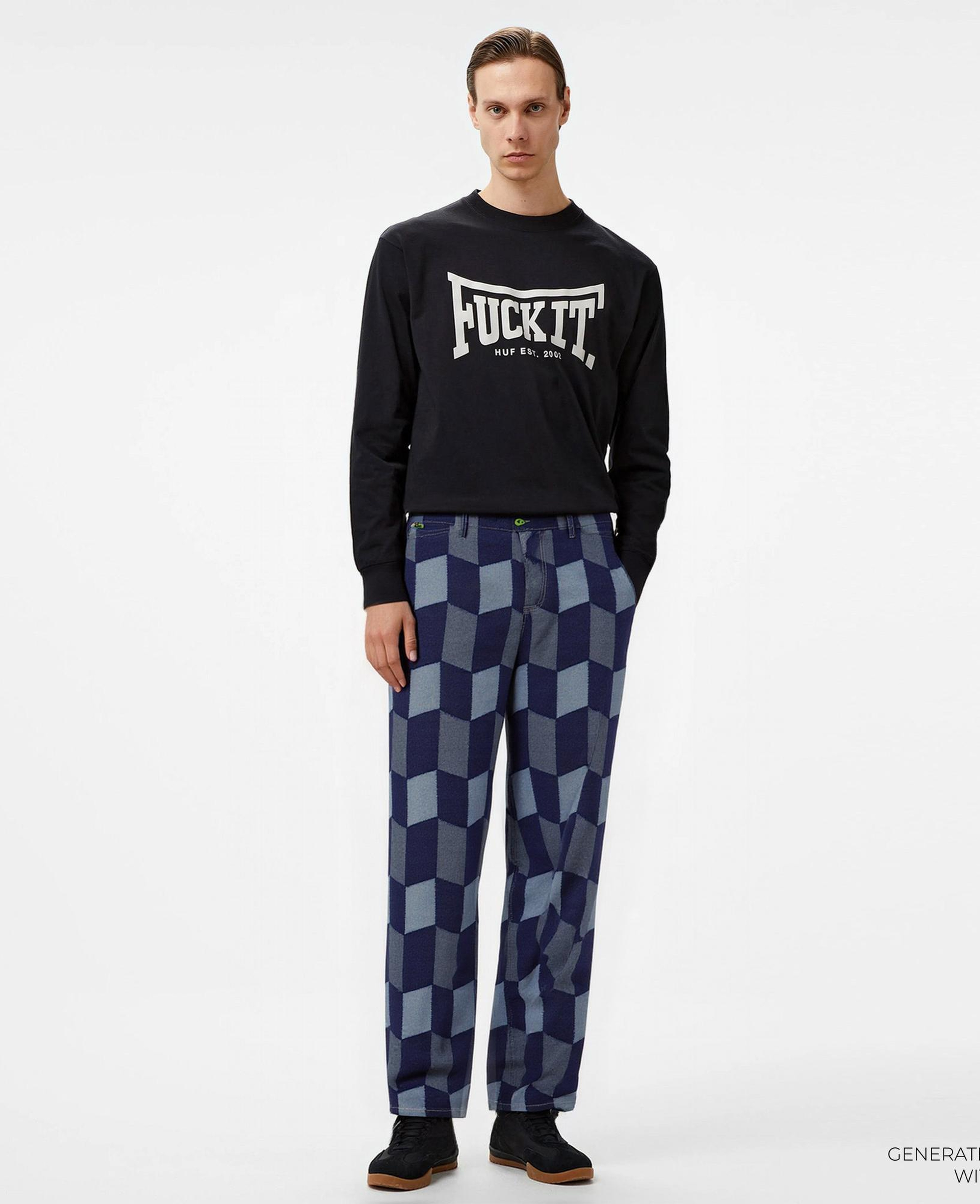 Huf Patchwork Denim Erkek Lacivert Pantolon