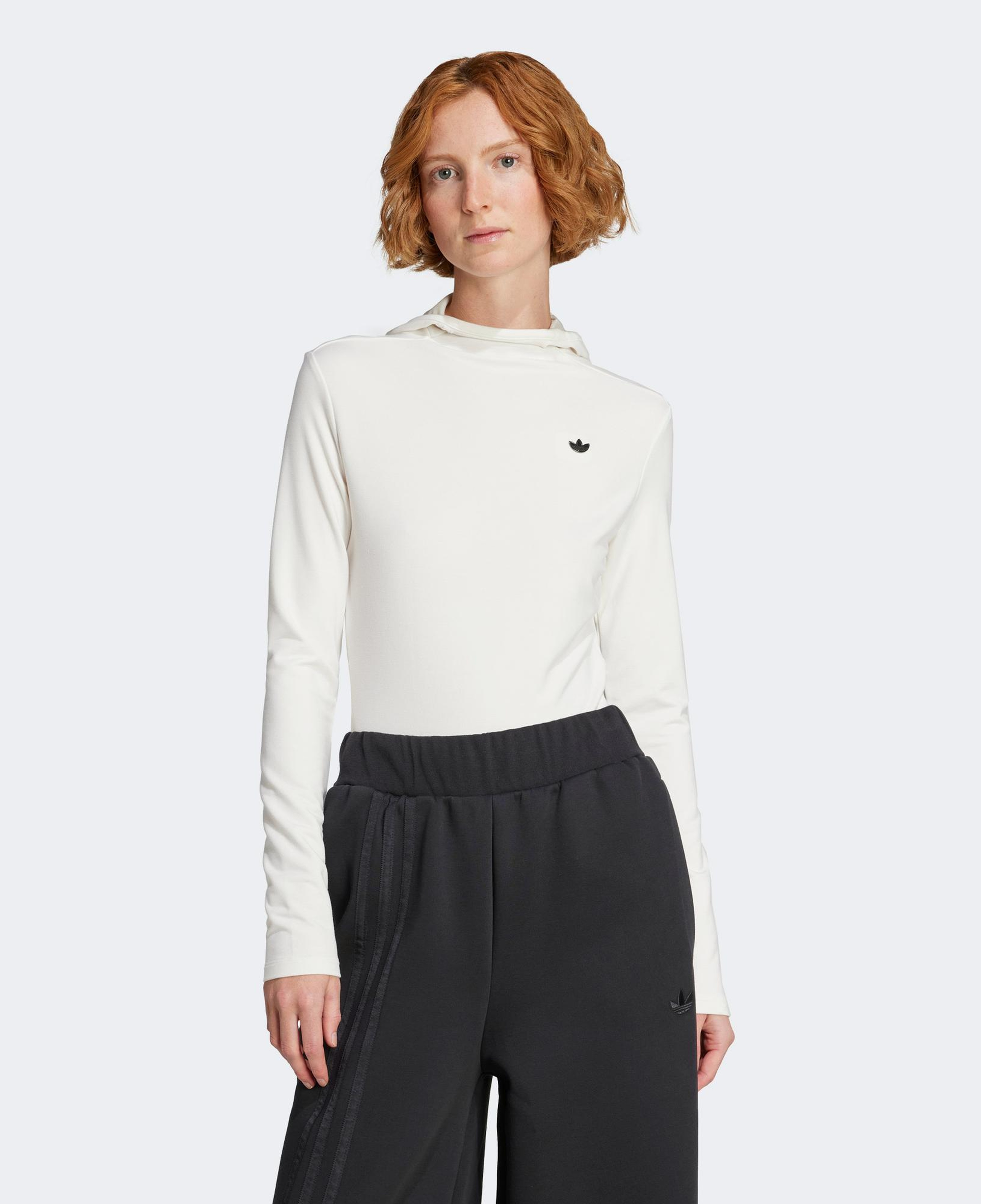 adidas P Essential Hooded Ls Kadın Beyaz Sweatshirt