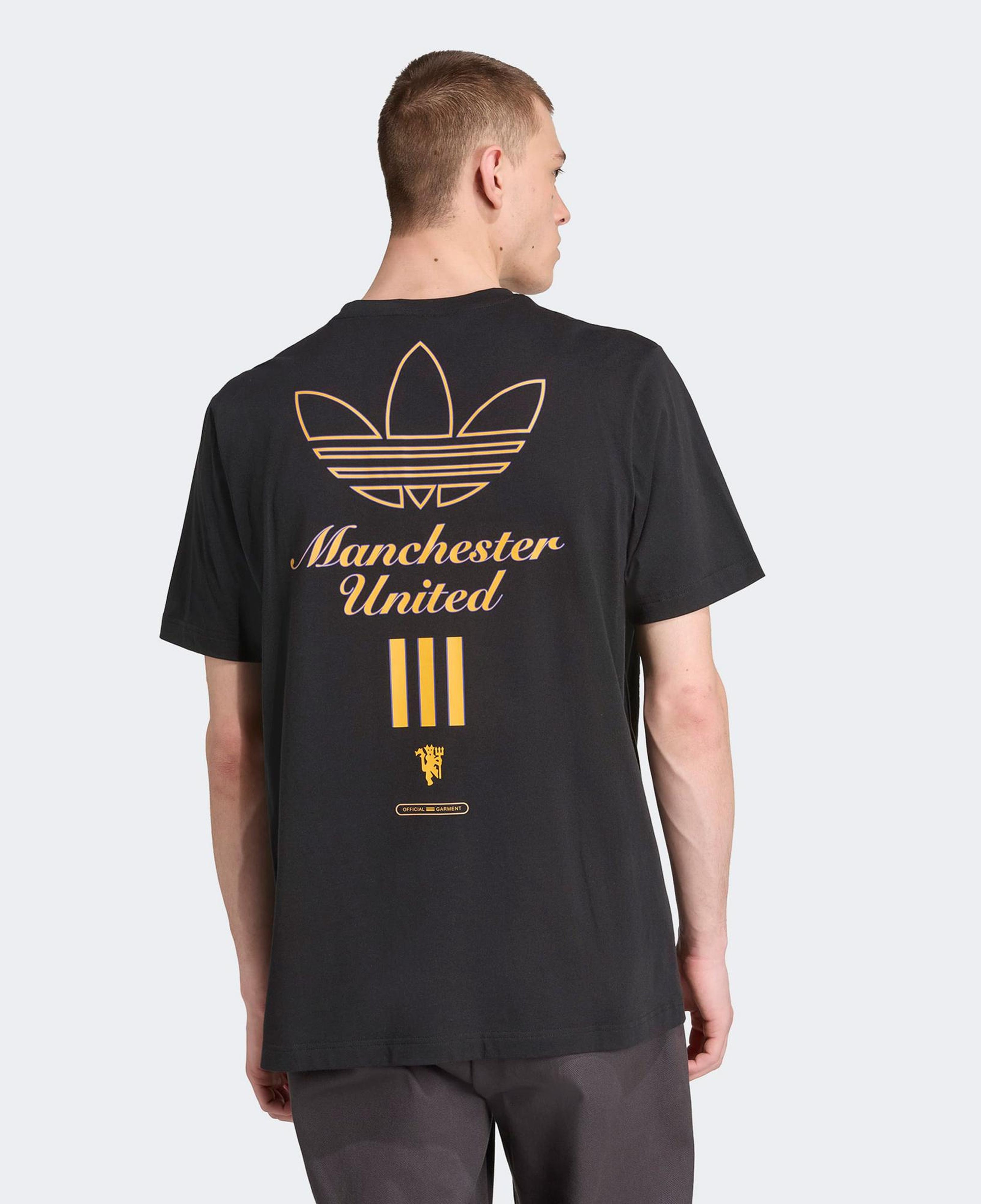 adidas Manchester United Terrace Icons Graphic Erkek Siyah T-Shirt