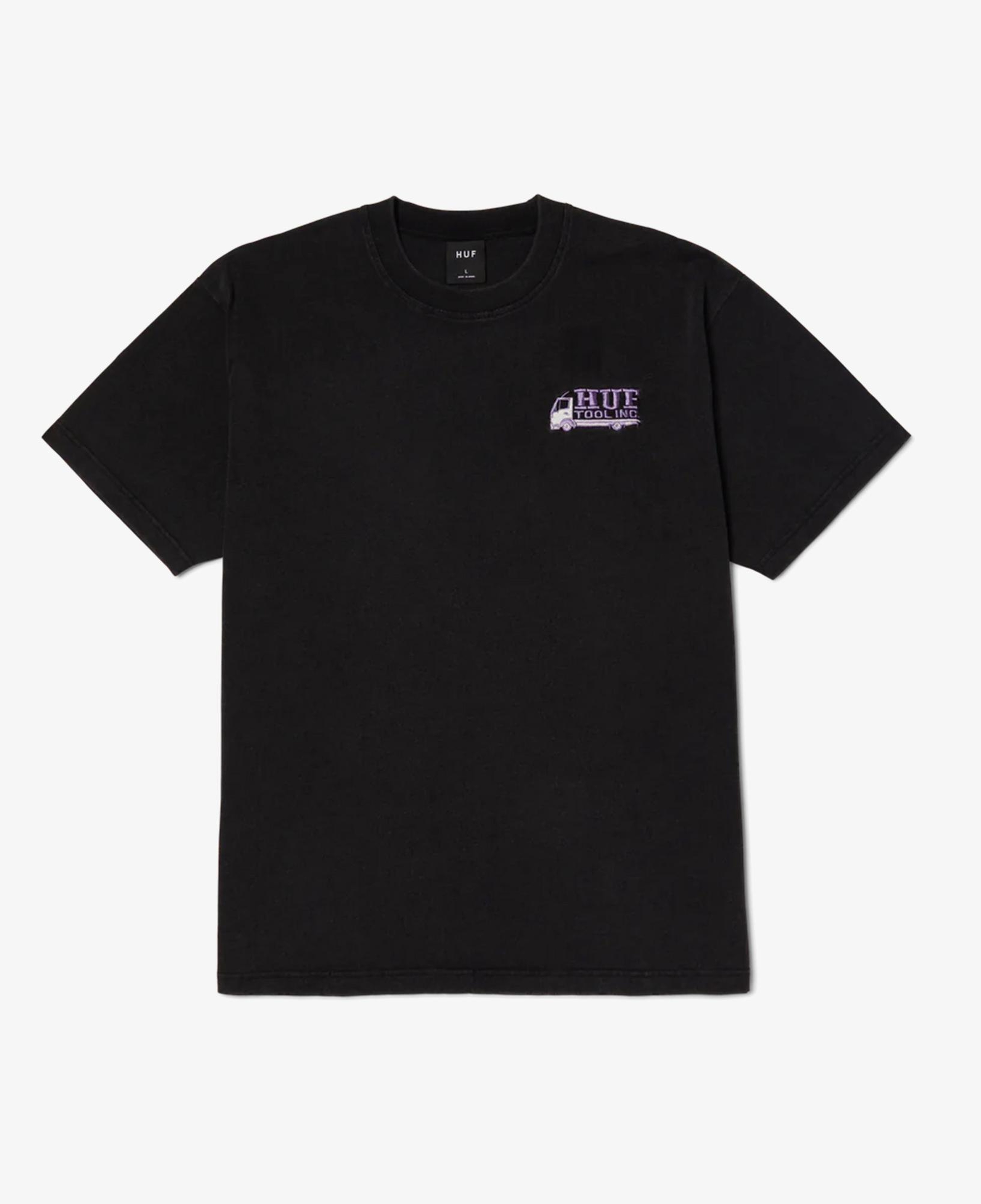 Huf Tool Inc Washed Erkek Siyah T-Shirt