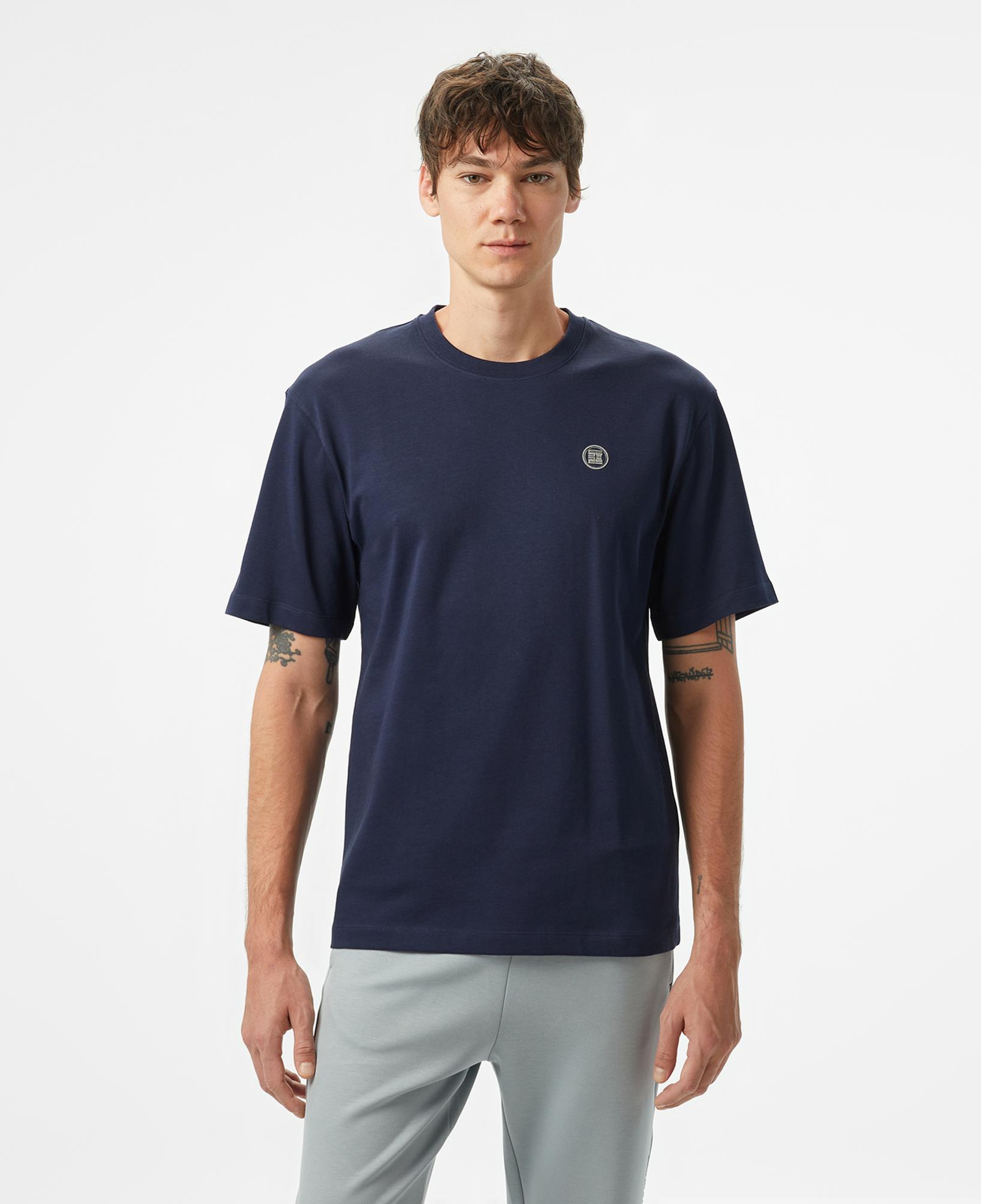 Sportempt Stm371 Erkek Lacivert T-Shirt