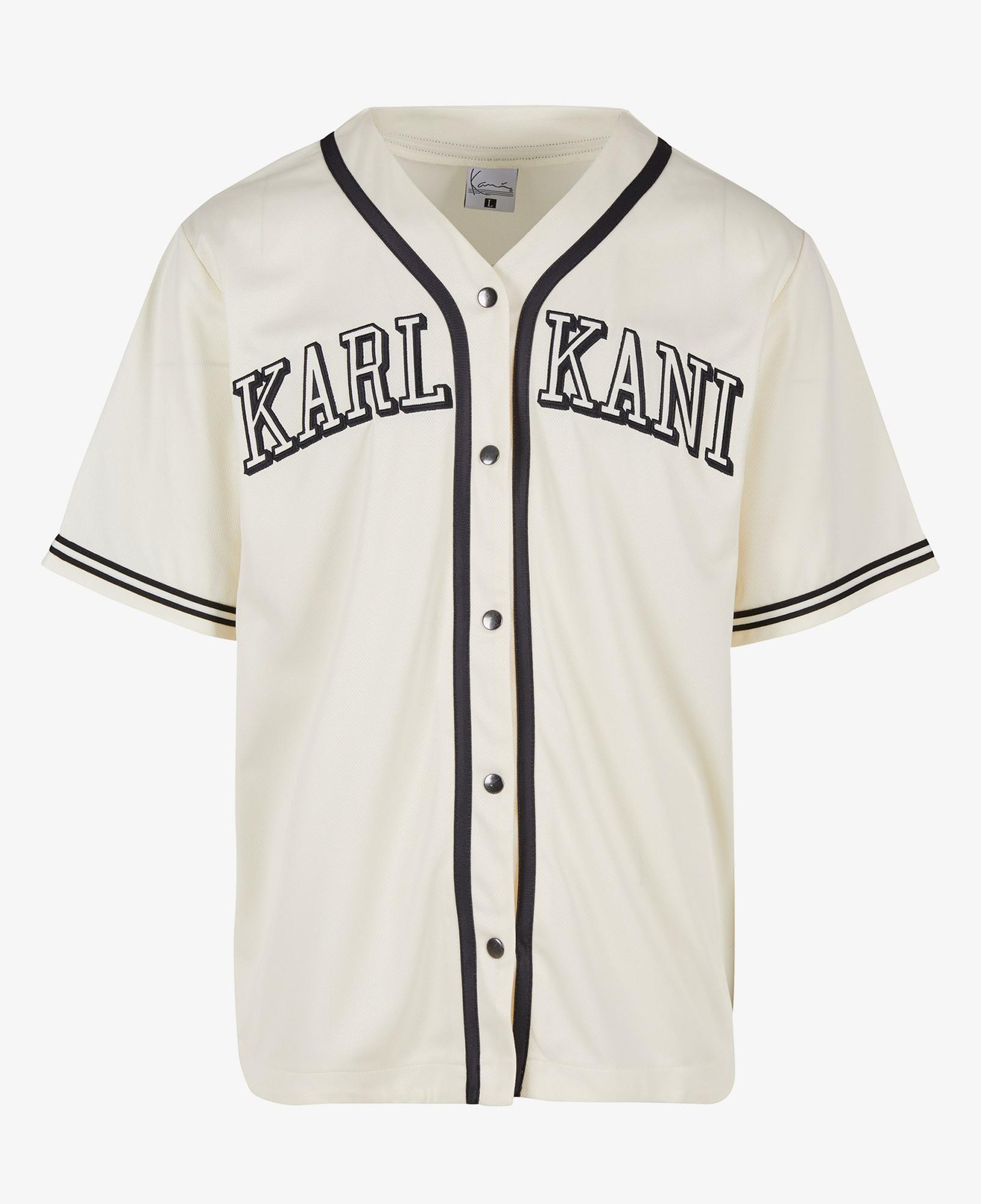 Karl Kani Baseball Erkek Beyaz/Siyah Gömlek
