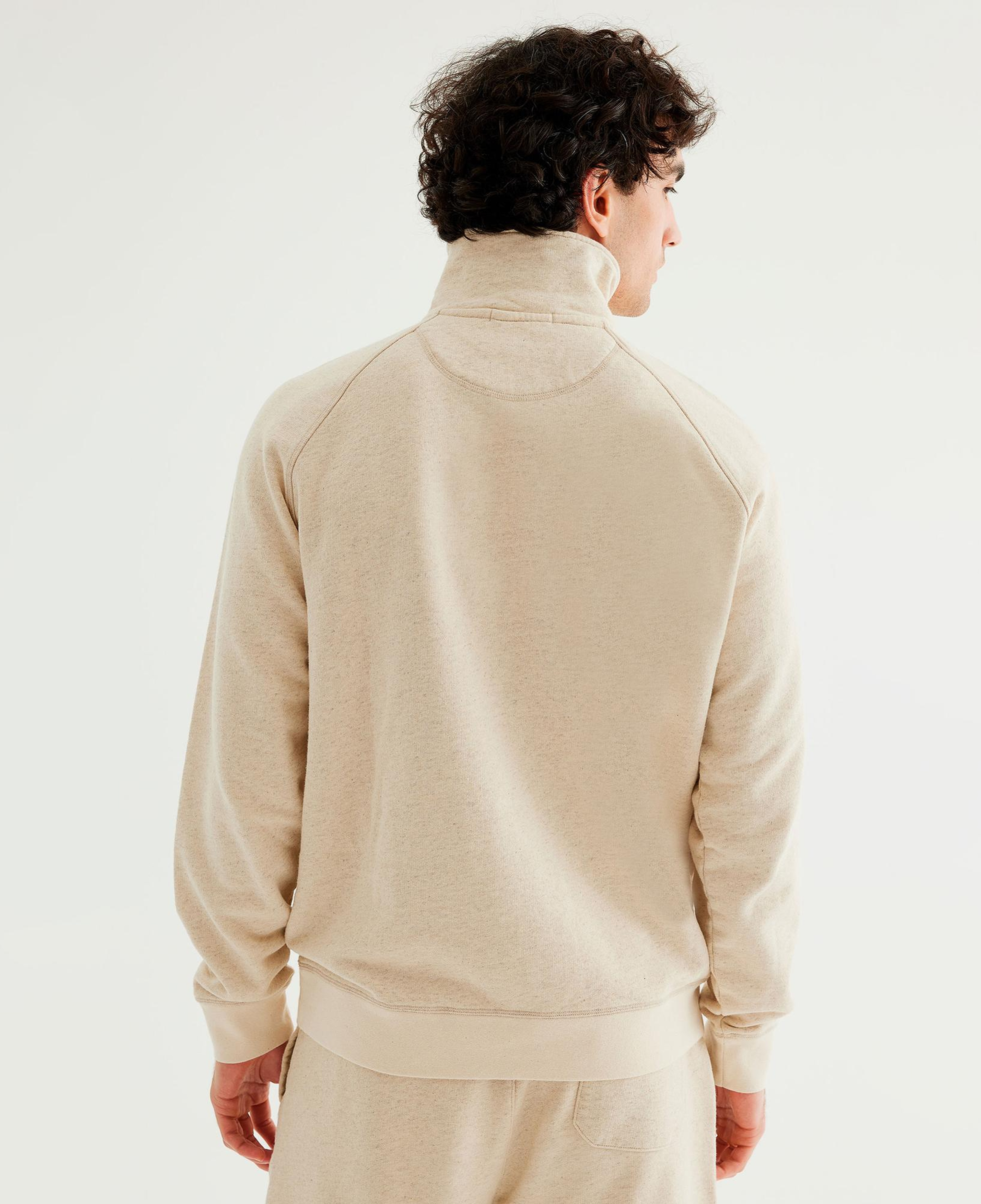 The Stay Line Yuki 1/4 Zip Erkek Bej Sweatshirt