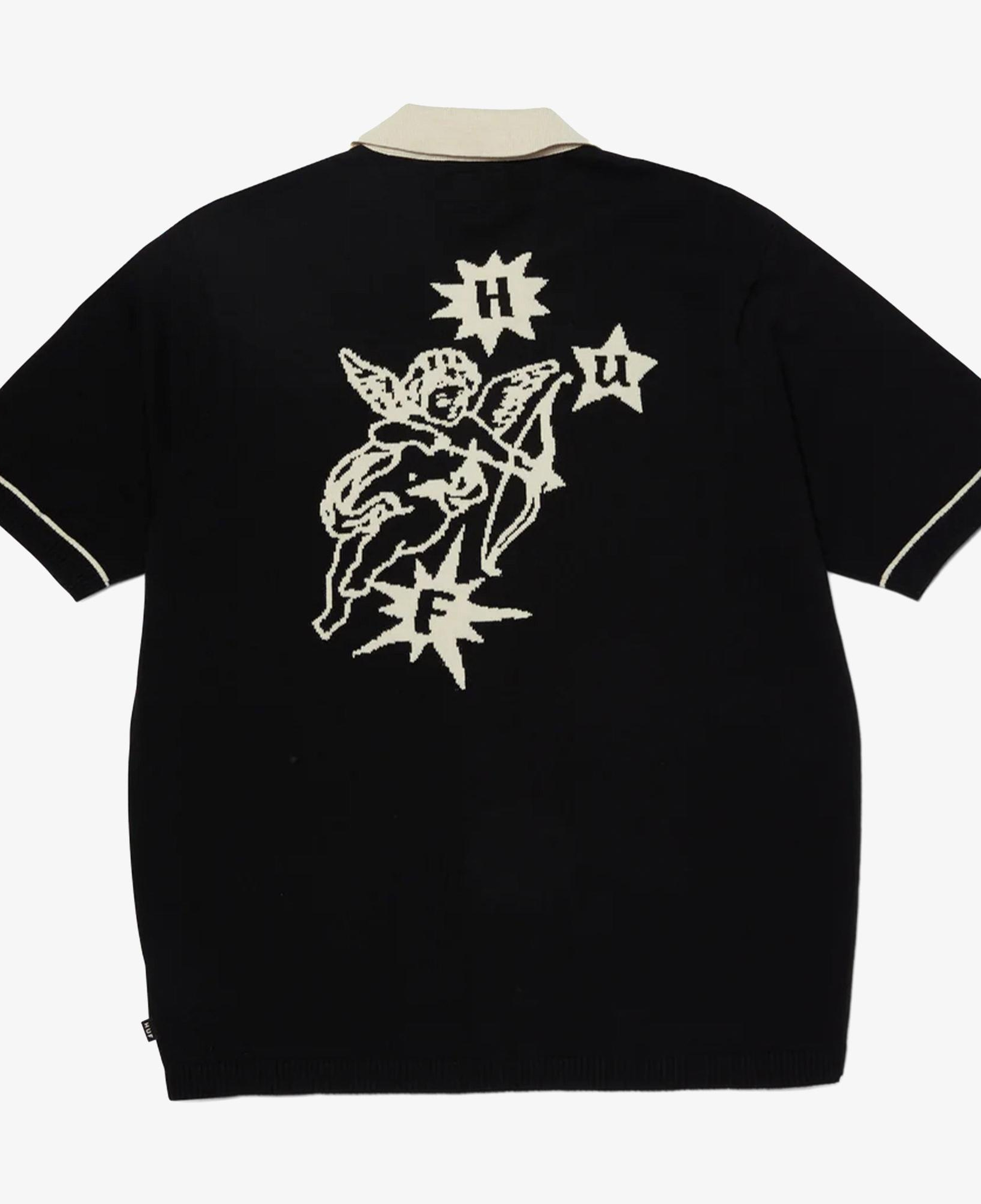 Huf Icaris Knit Top Erkek Siyah Gömlek