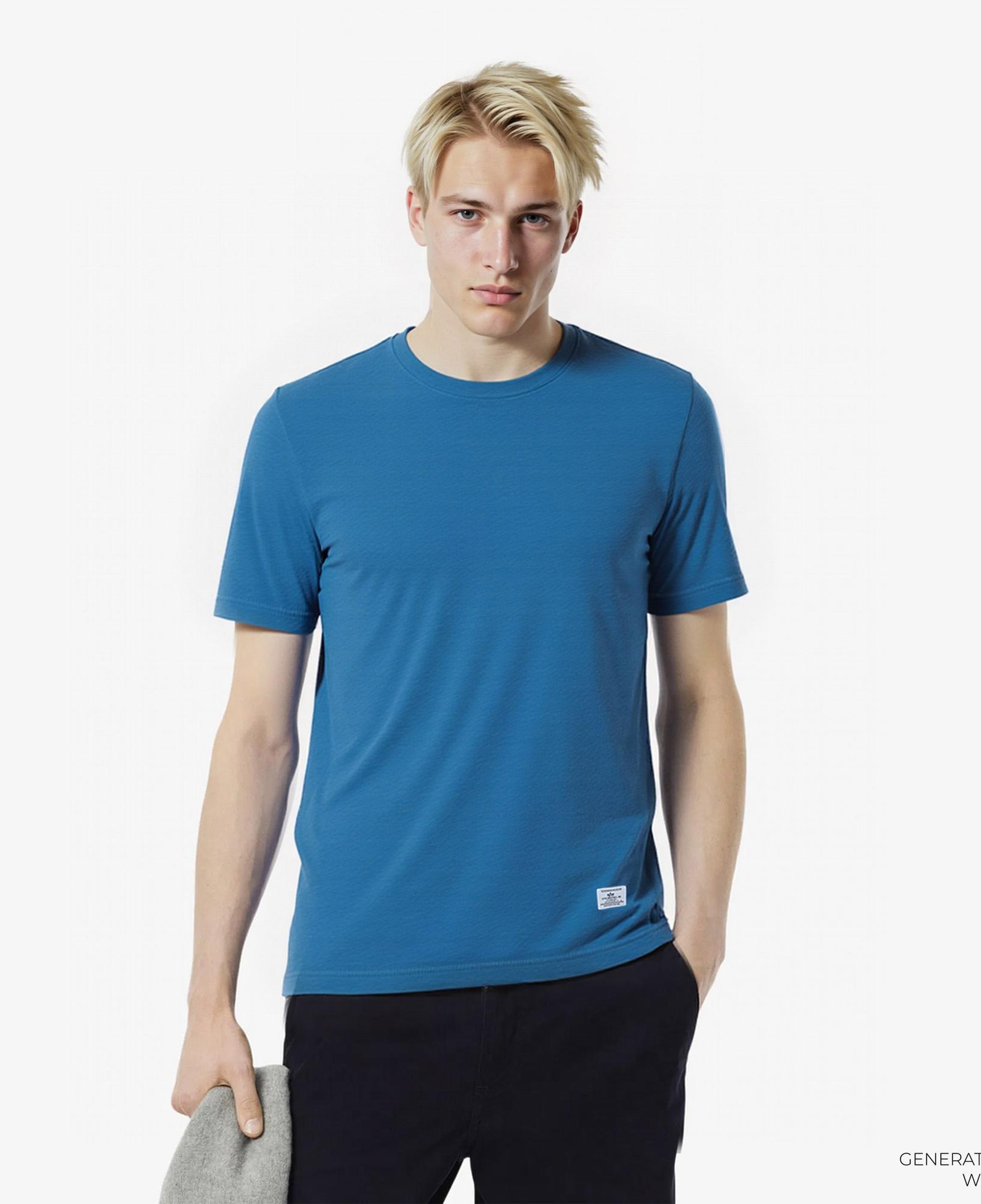Alpha Industries Essential Erkek Mavi T-Shirt
