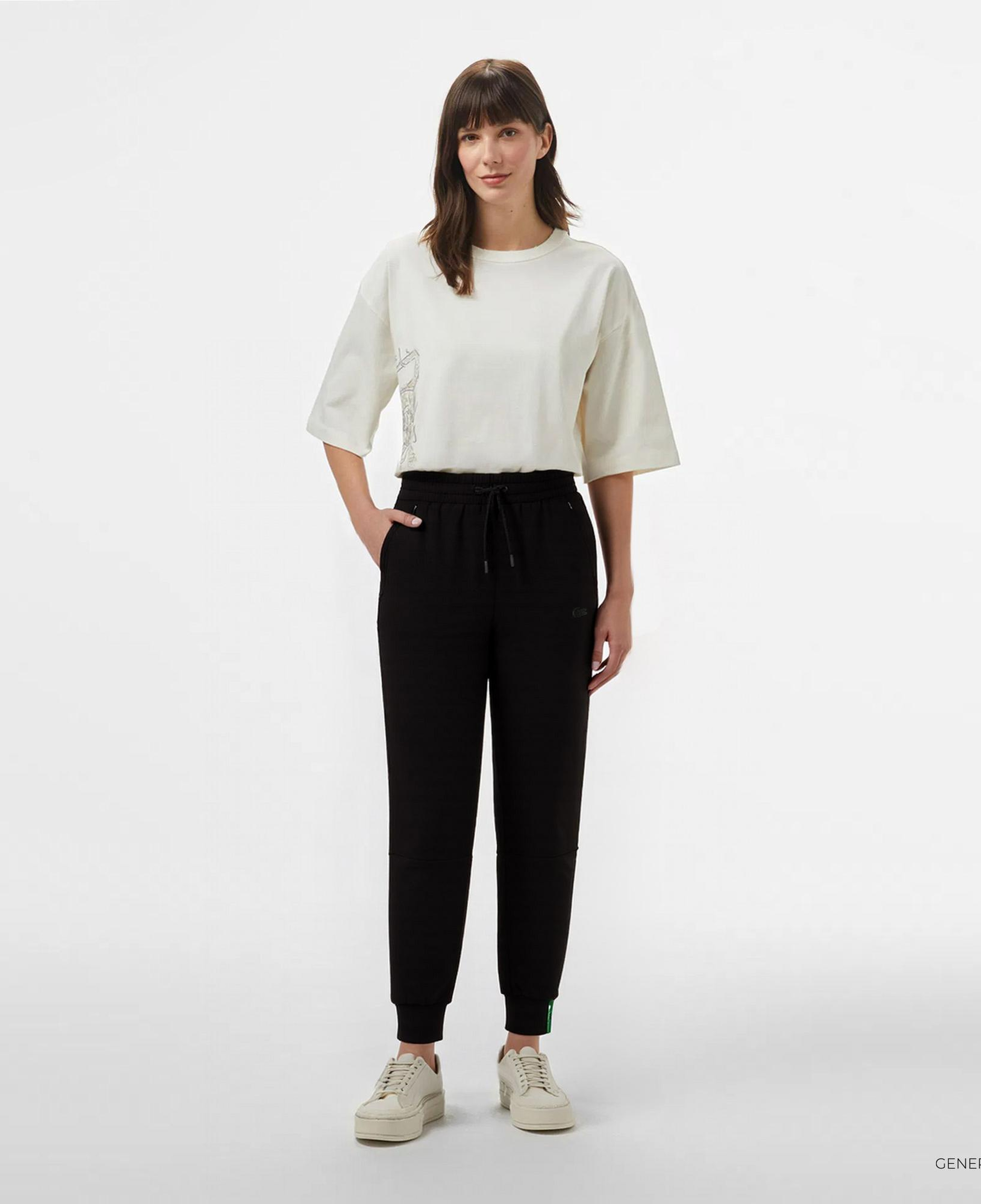 Lacoste Kadın Tapered Fit Siyah Eşofman Altı