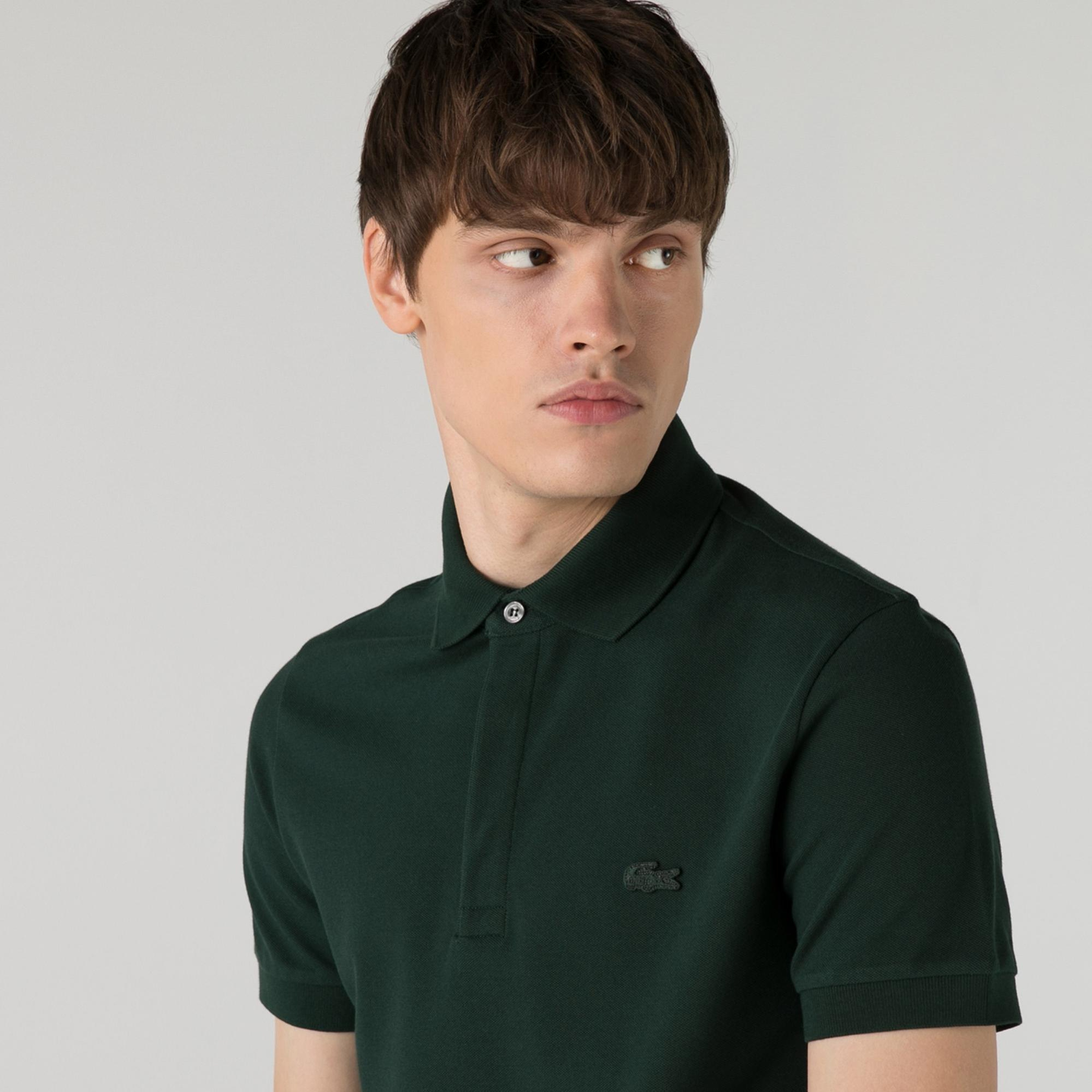 Lacoste Paris Erkek Regular Fit Koyu Yeşil Polo