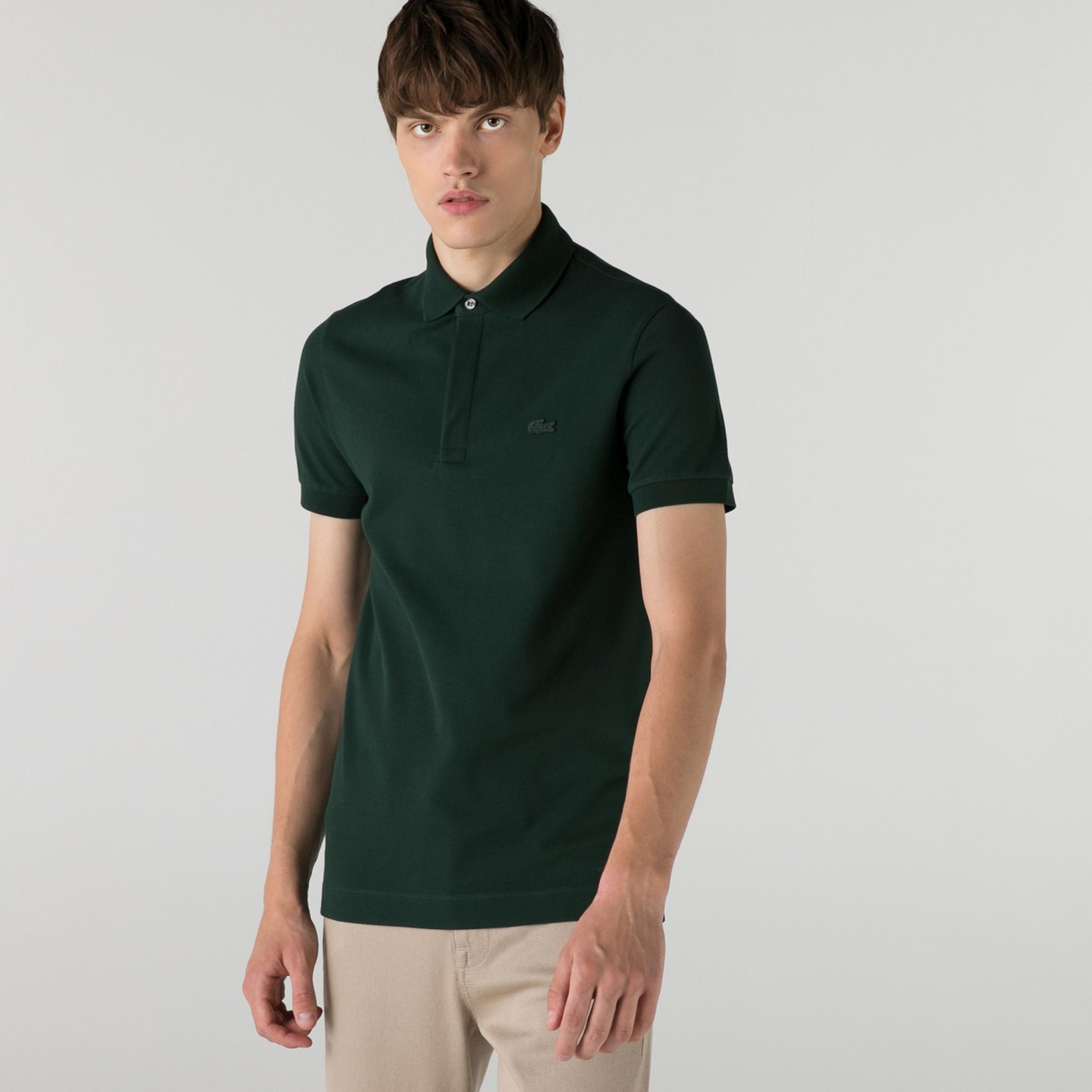 Lacoste Paris Erkek Regular Fit Koyu Yeşil Polo