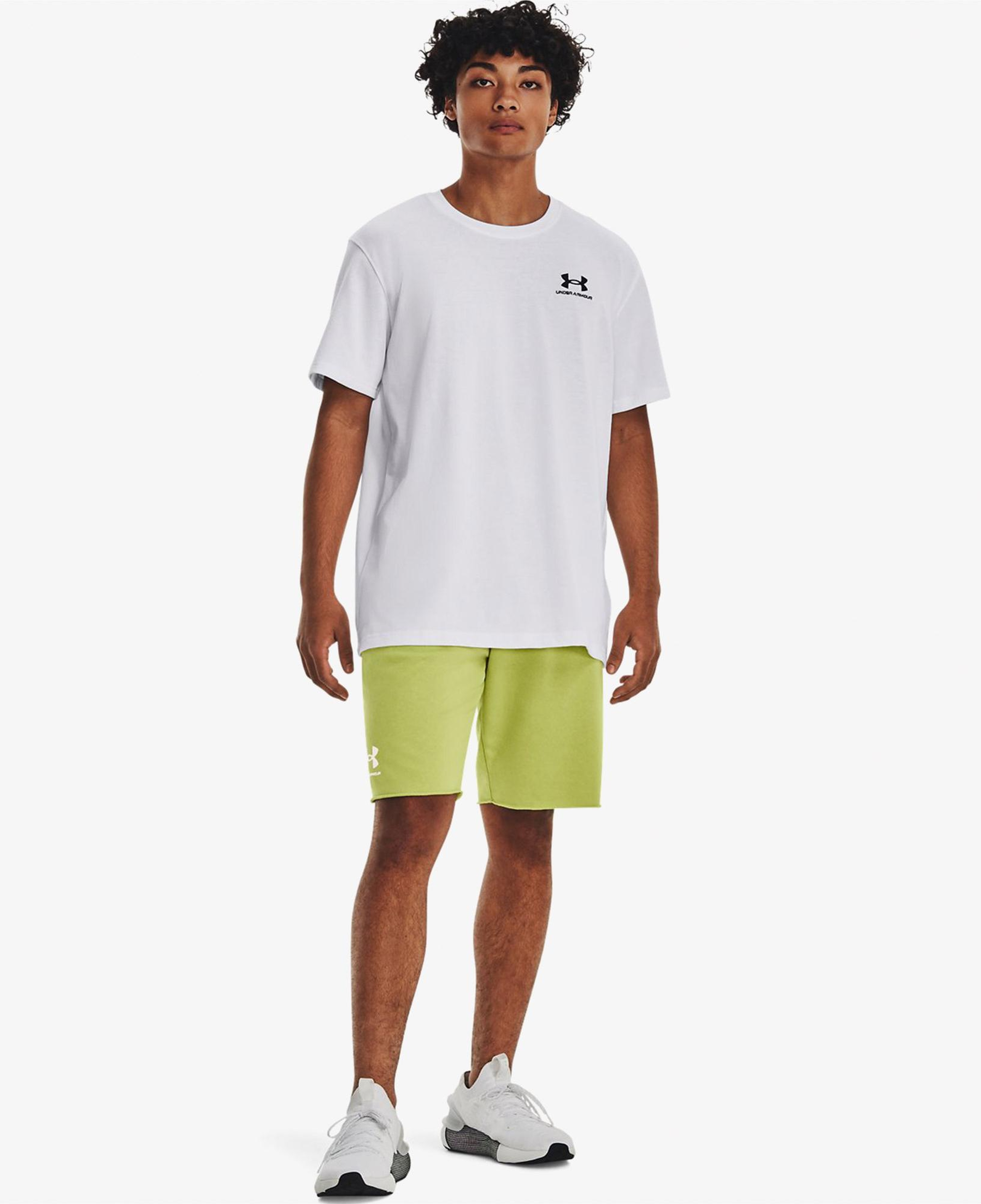 Under Armour Logo Emb Heavyweight Ss Erkek Beyaz T-Shirt