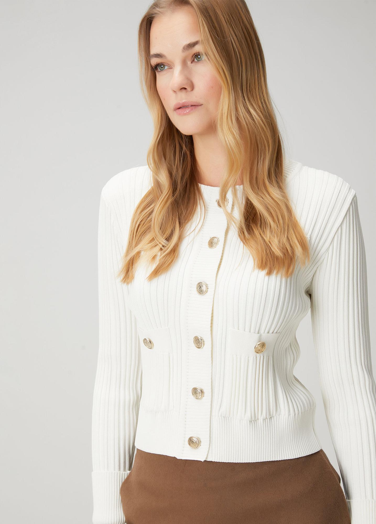 Beymen Club Kadın Kırık Beyaz Triko Ceket