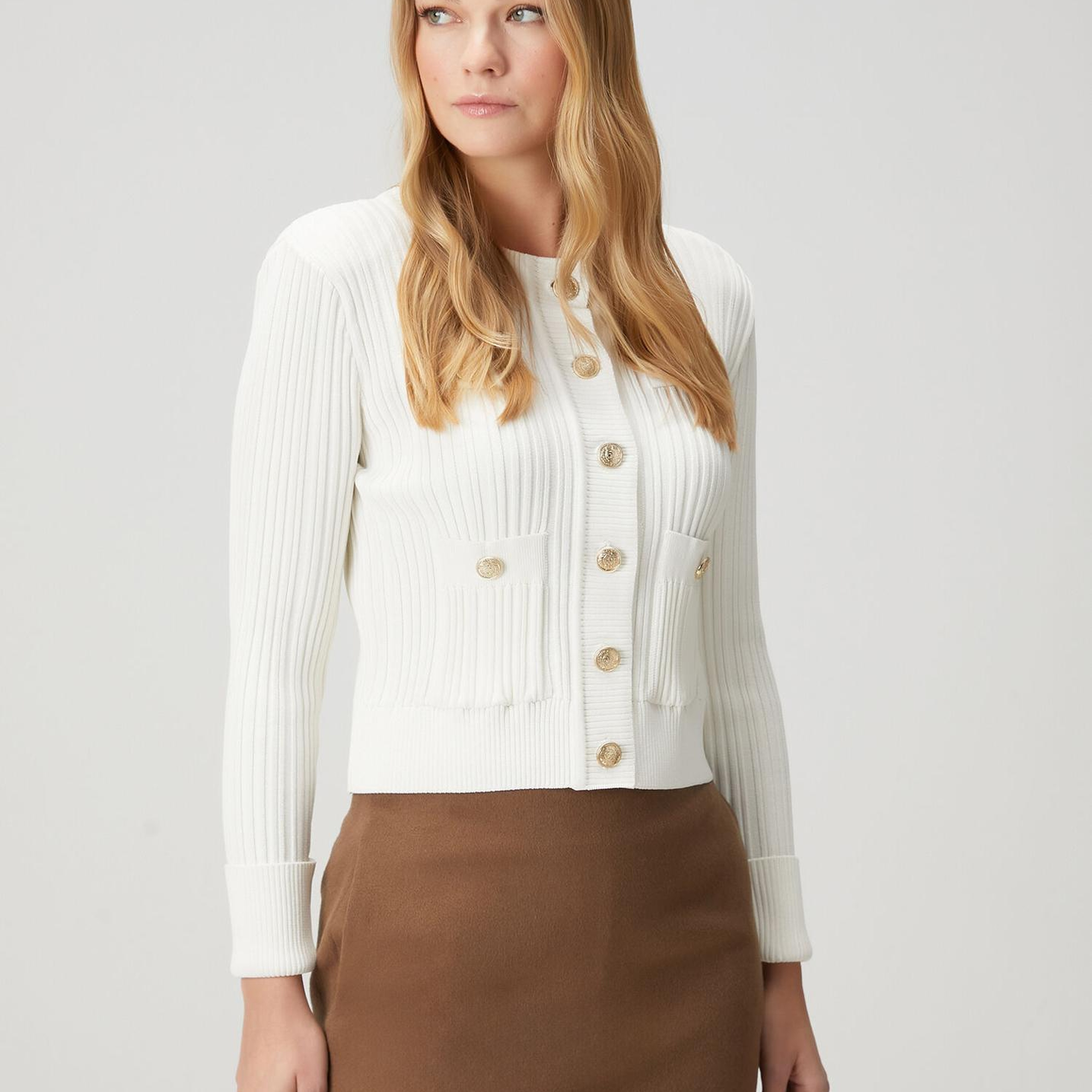 Beymen Club Kadın Kırık Beyaz Triko Ceket