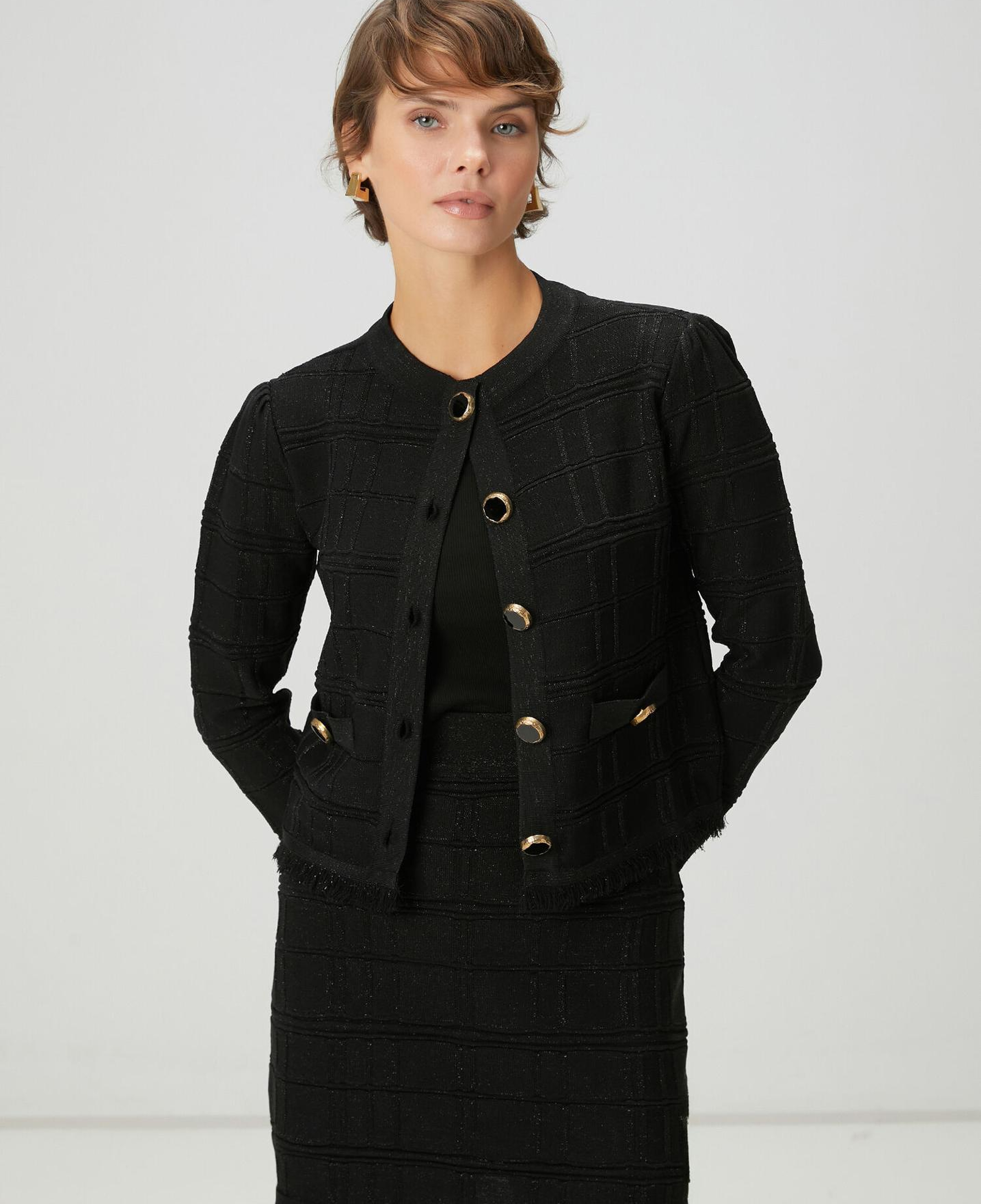 Beymen Club Kadın Siyah Simli Hırka