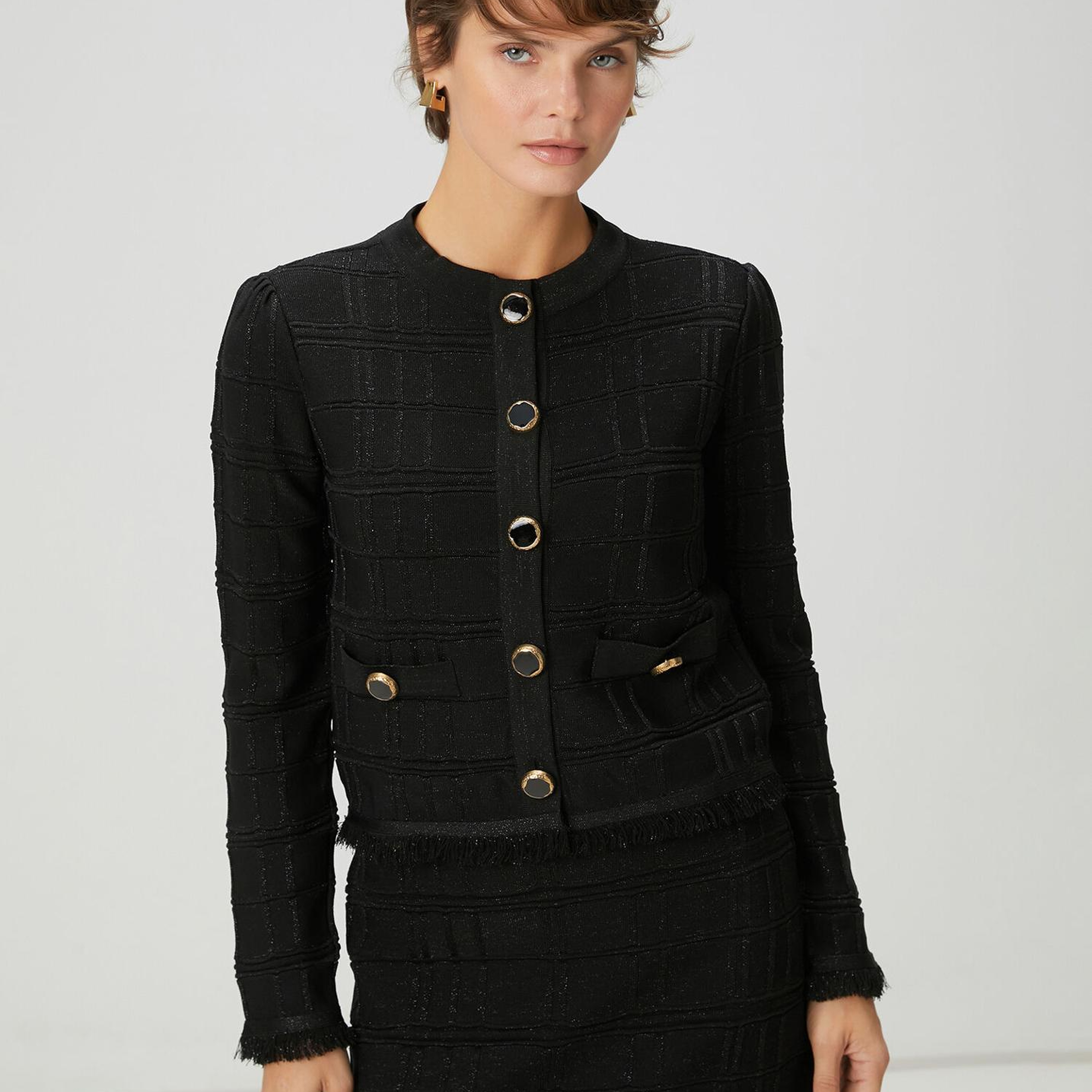 Beymen Club Kadın Siyah Simli Hırka