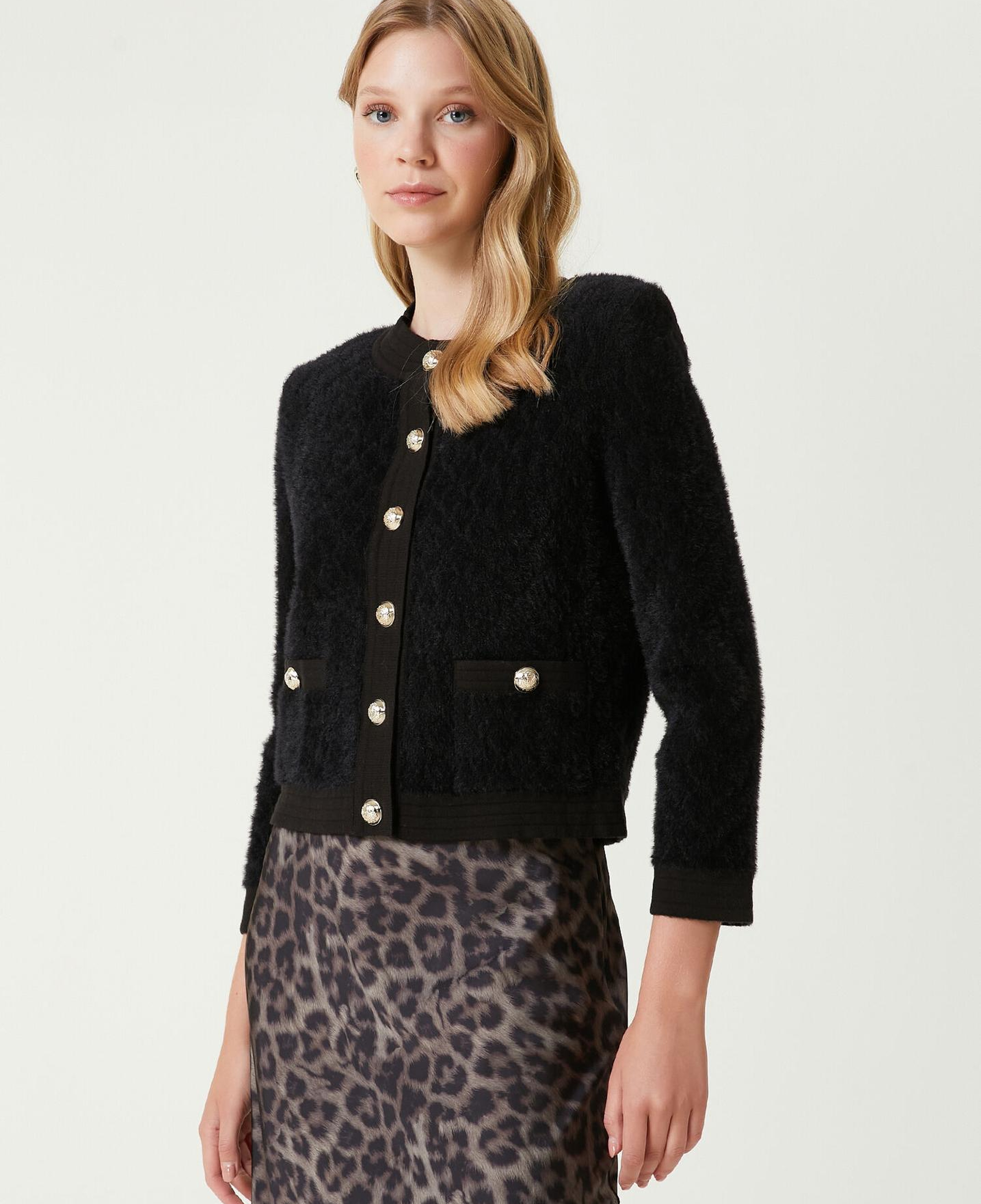 Beymen Club Kadın Siyah Tüylü Hırka