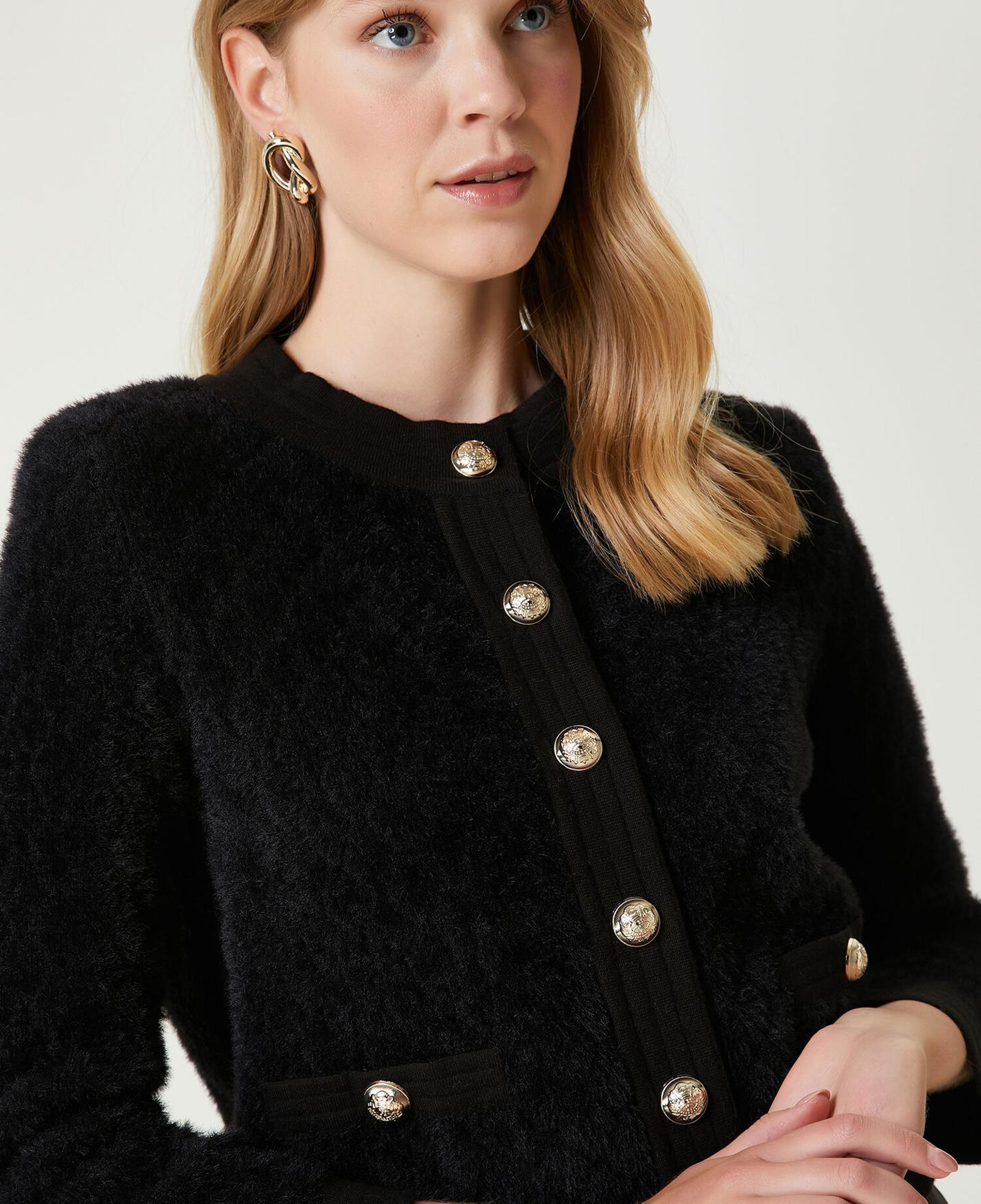 Beymen Club Kadın Siyah Tüylü Hırka