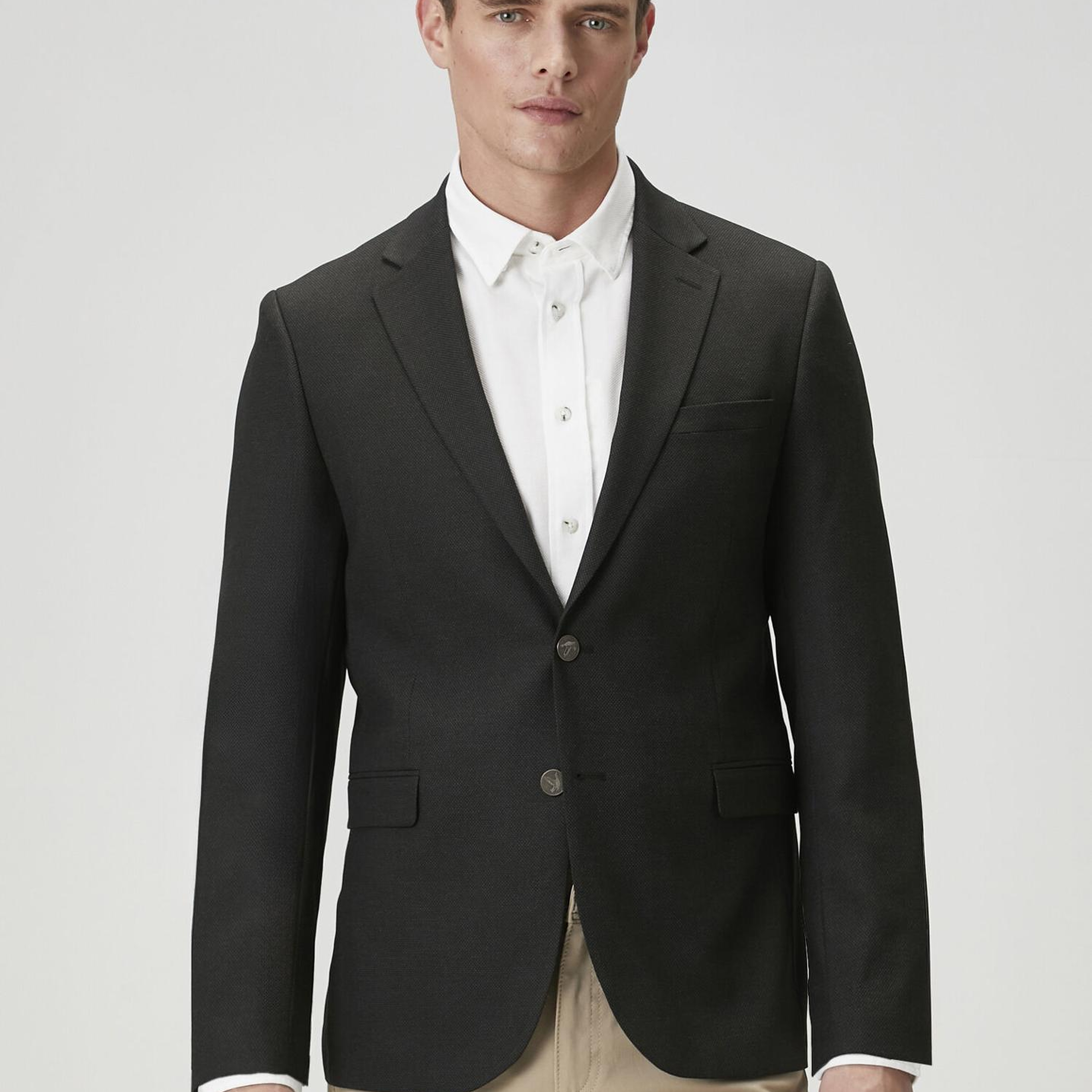 Beymen Club Erkek Antrasit Kuşgözü Dokulu Blazer