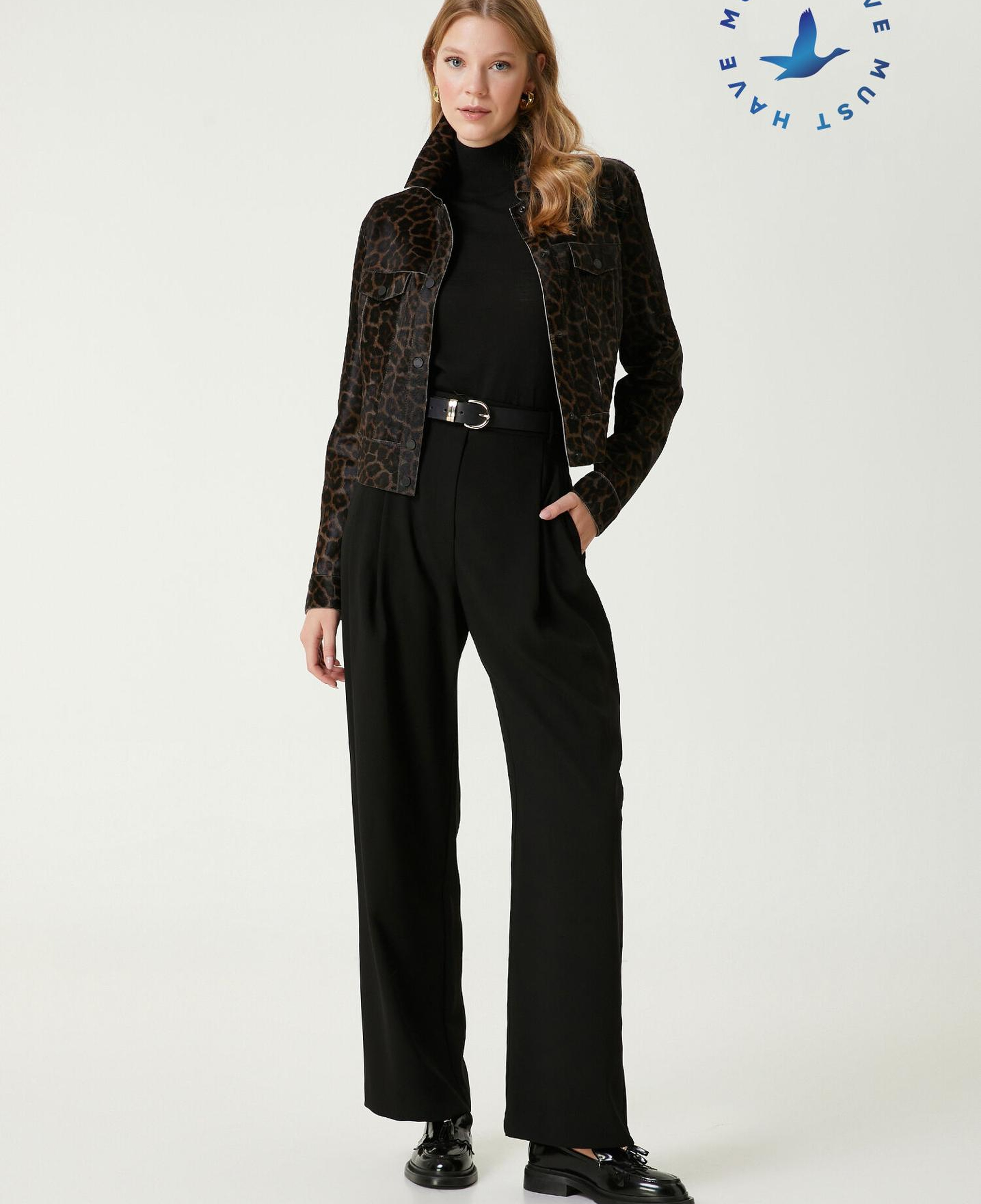 Beymen Club Kadın Siyah Krep Palazzo Pantolon