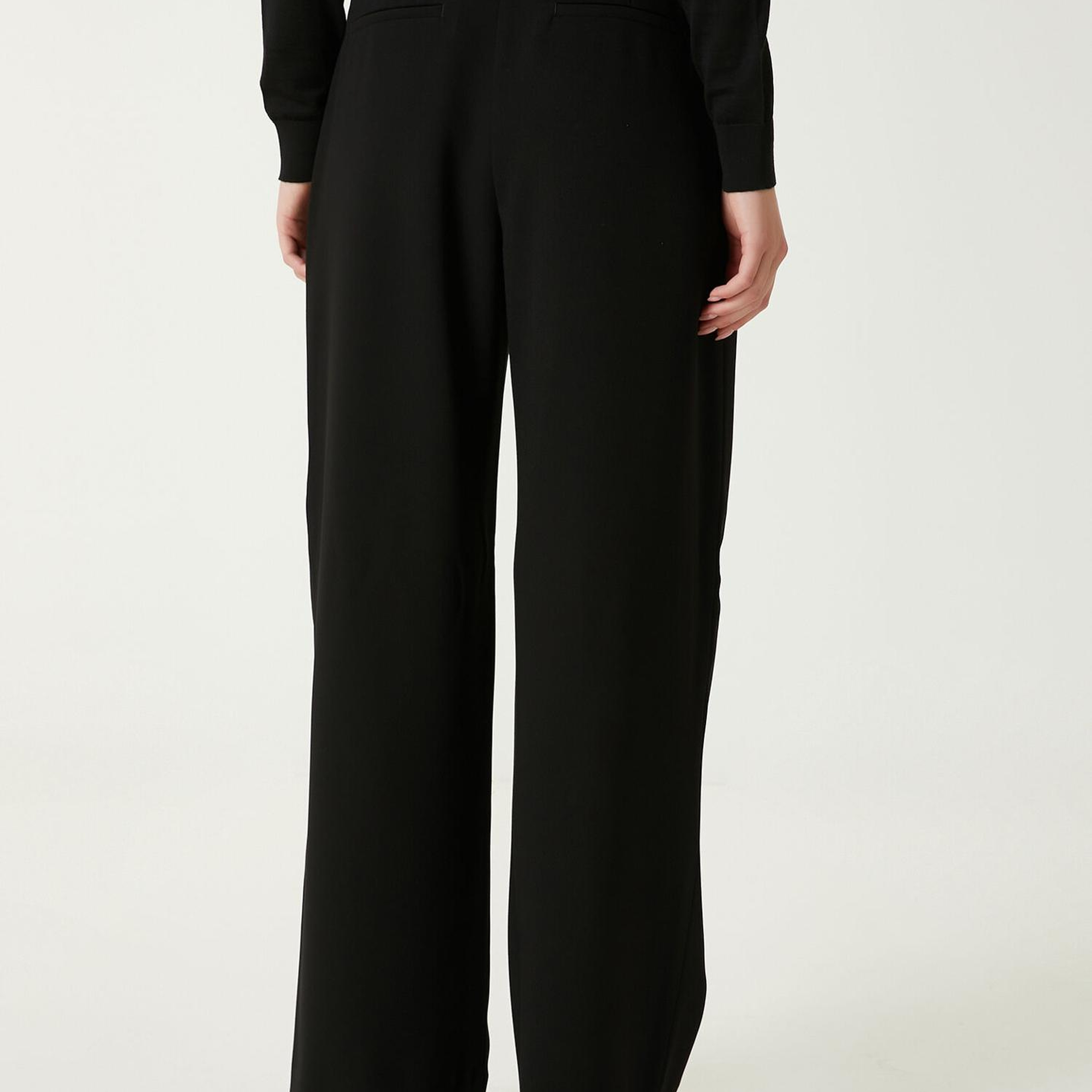 Beymen Club Kadın Siyah Krep Palazzo Pantolon