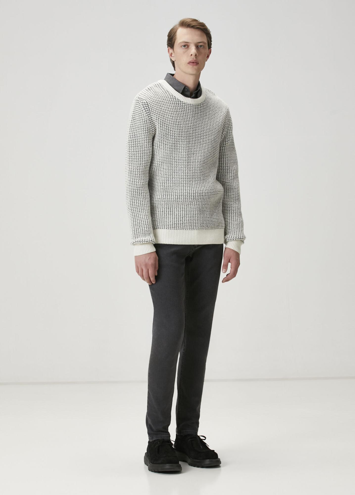 Beymen Club Erkek Comfort Fit Antrasit Flanel Dokulu Gömlek