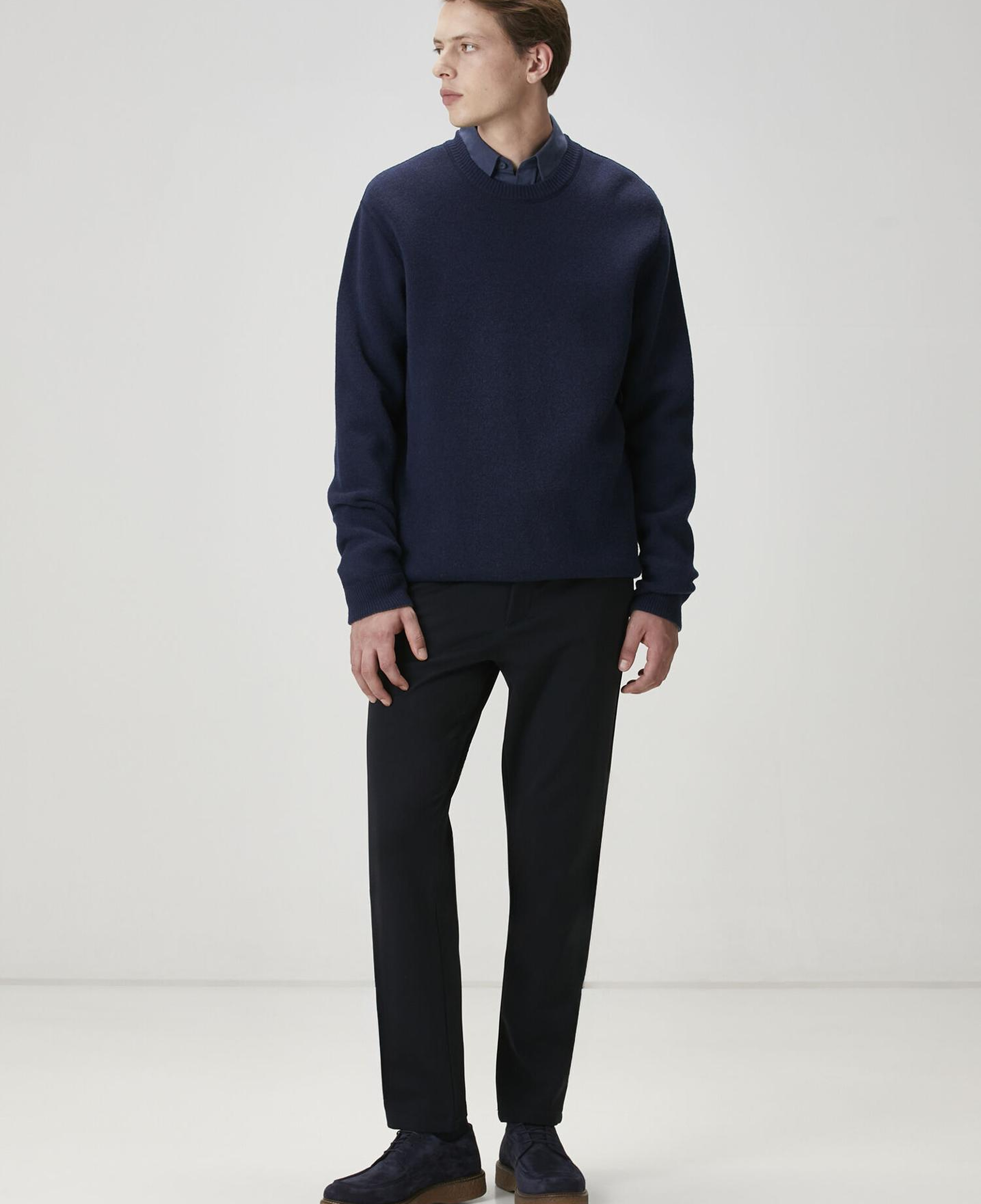 Beymen Club Erkek Comfort Fit Koyu Mavi Flanel Dokulu Gömlek