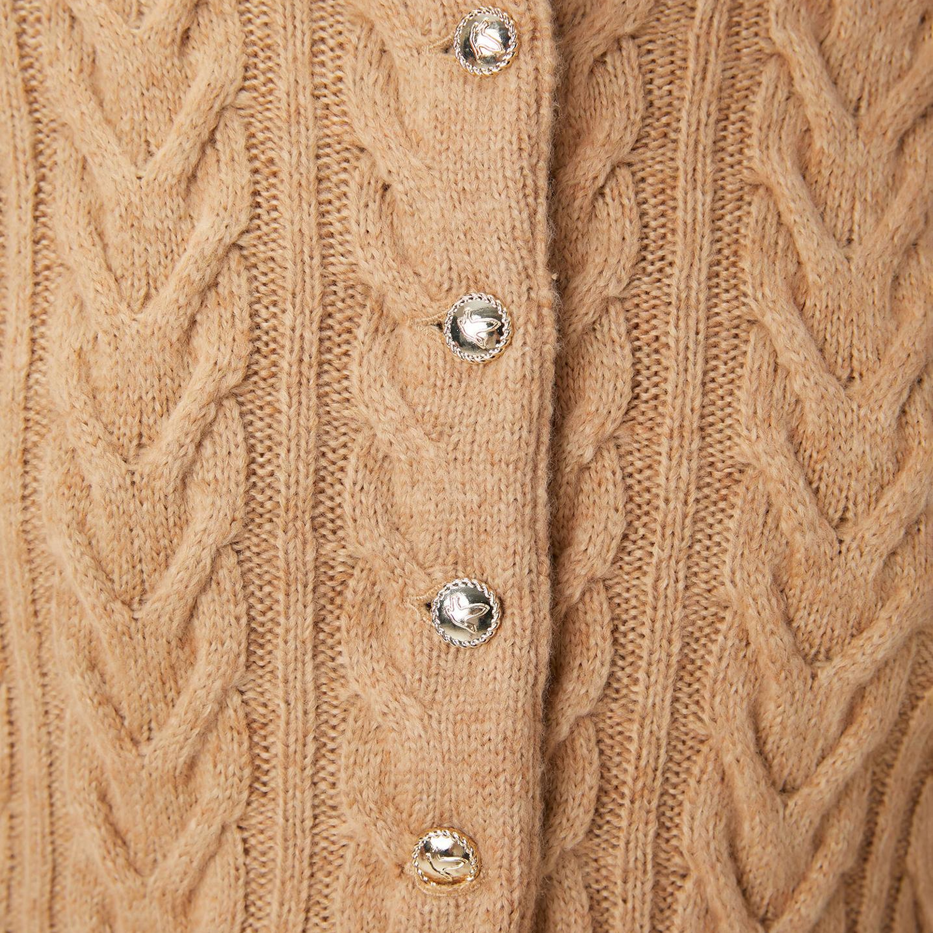 Beymen Club Kadın Camel Balıksırtı Desenli Hırka