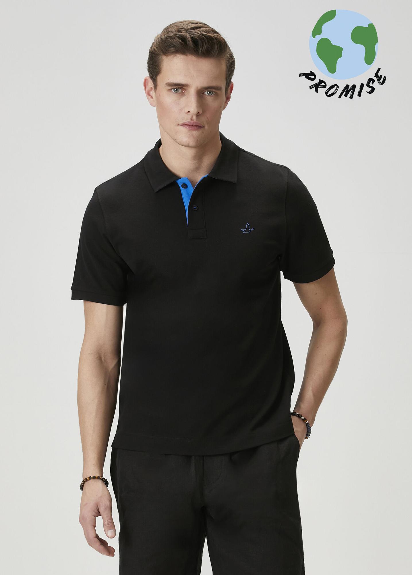 Beymen Club Erkek Comfort Fit Siyah Polo T-shirt