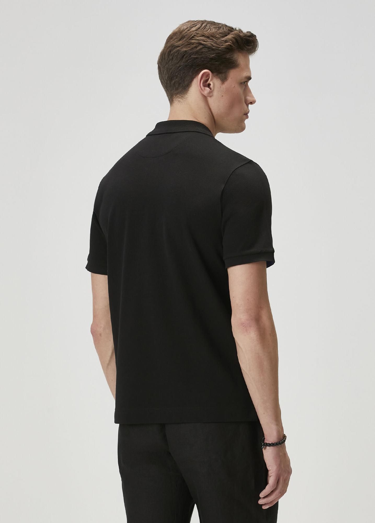 Beymen Club Erkek Comfort Fit Siyah Polo T-shirt