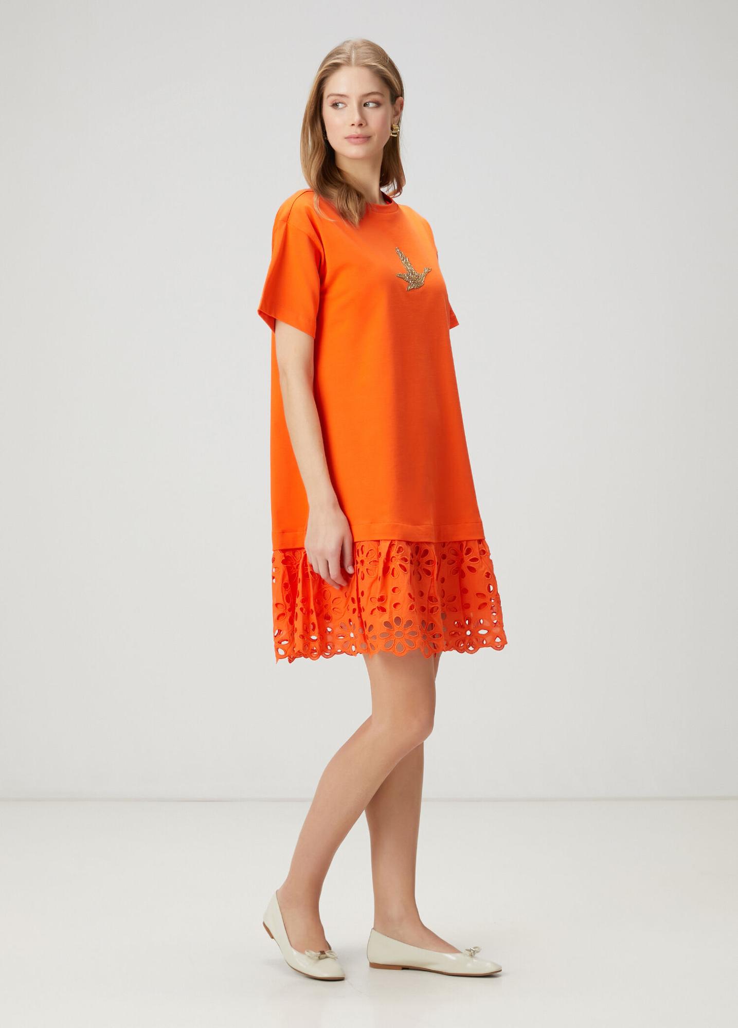 Beymen Club Kadın Mercan Tafta Etekli Mini Elbise