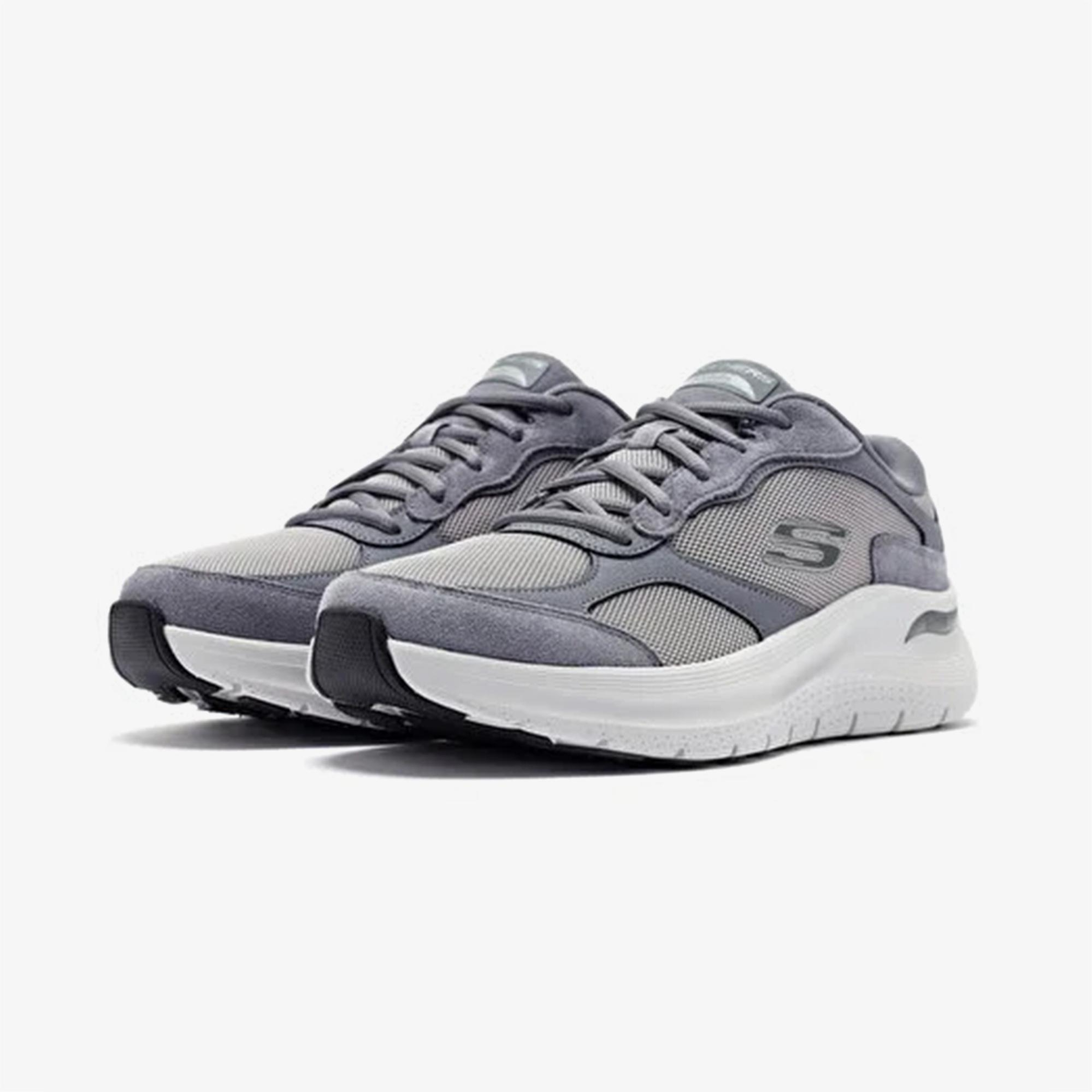 Skechers Arch Fit 2.0 The Keep Erkek Gri Spor Ayakkabı