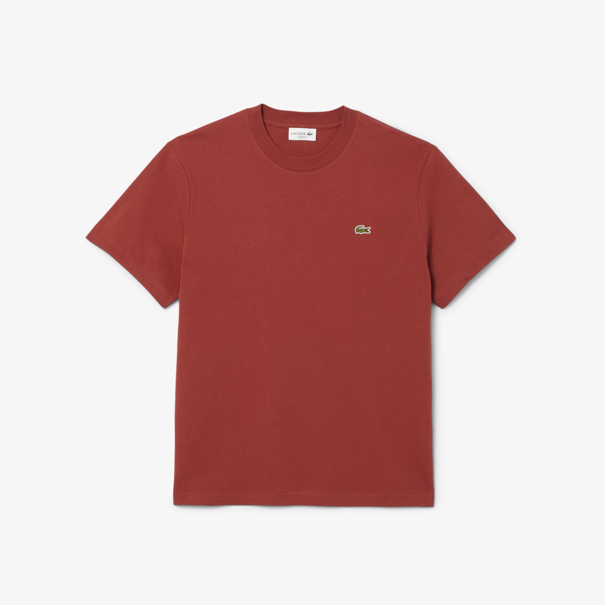 Lacoste Erkek Classic Fit Bisiklet Yaka Kahverengi T-Shirt