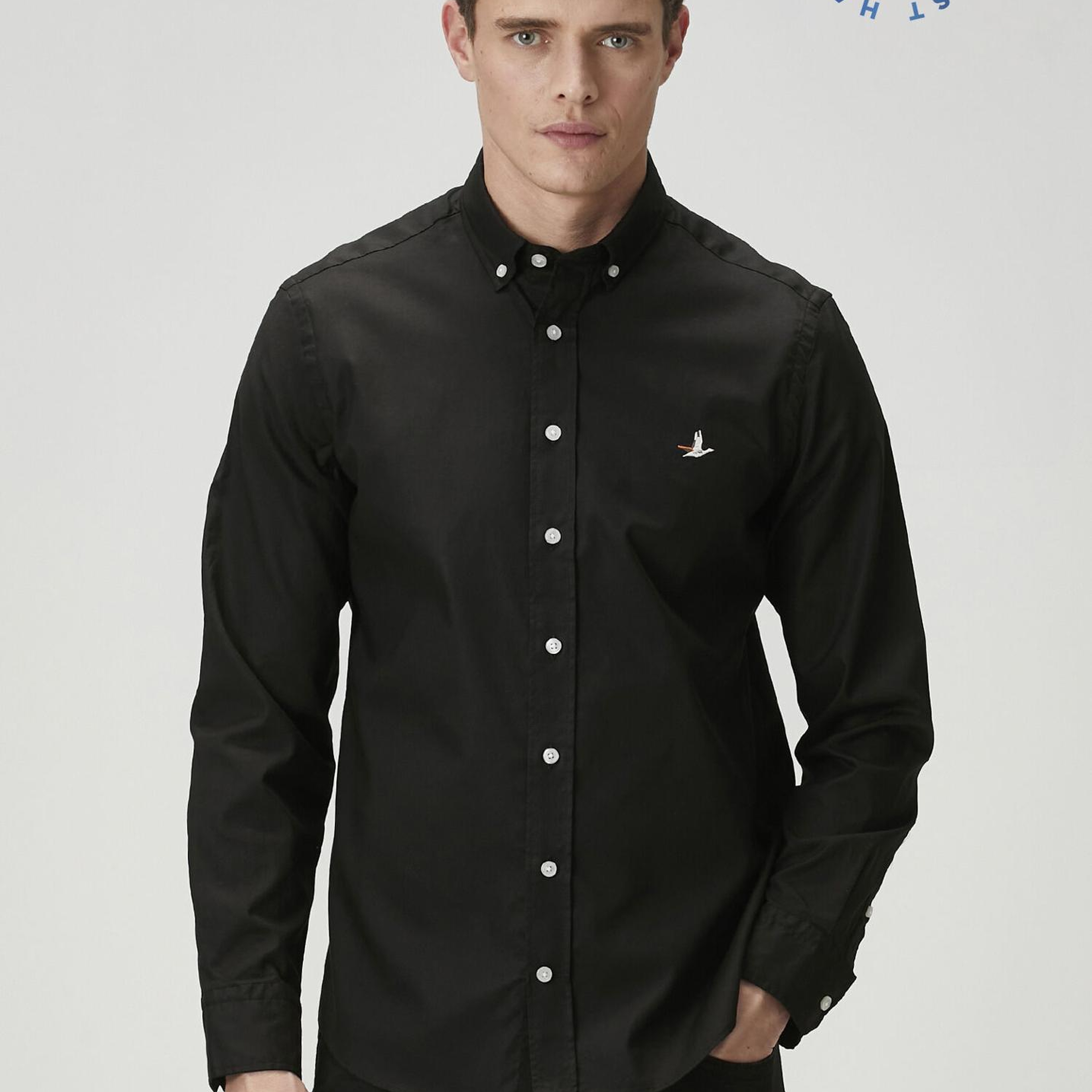 Beymen Club Erkek Comfort Fit Siyah Oxford Gömlek
