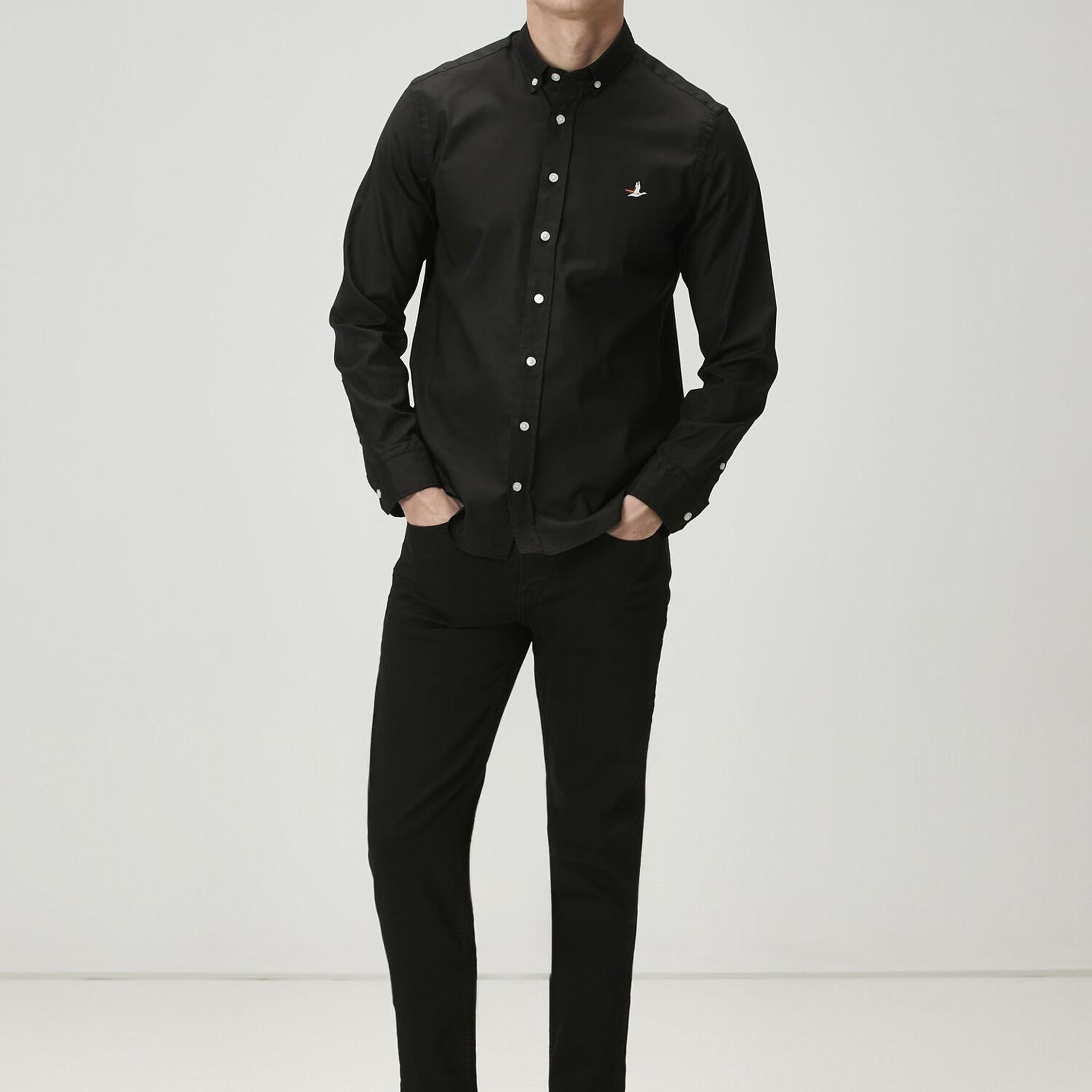Beymen Club Erkek Comfort Fit Siyah Oxford Gömlek