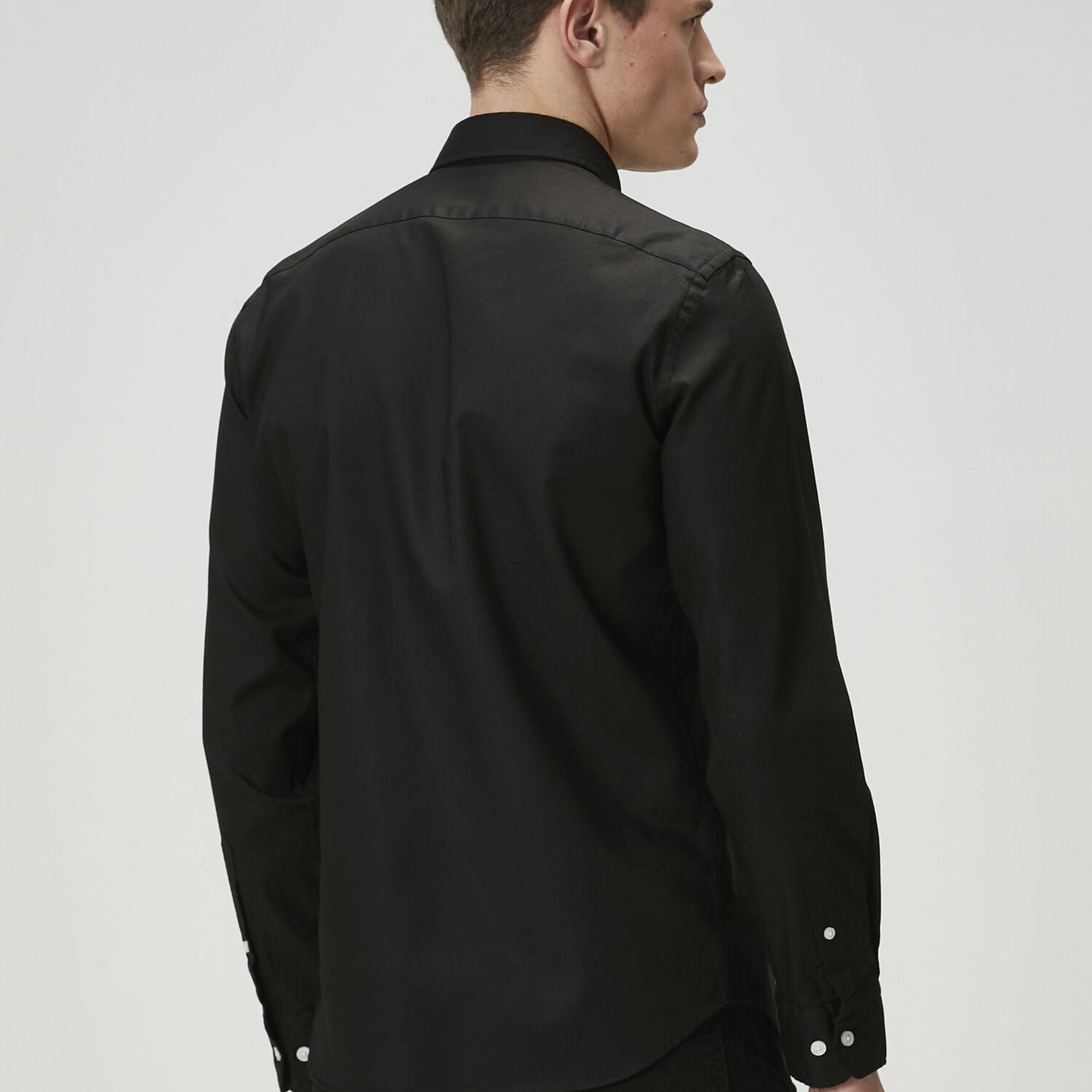 Beymen Club Erkek Slim Fit Siyah Oxford Gömlek