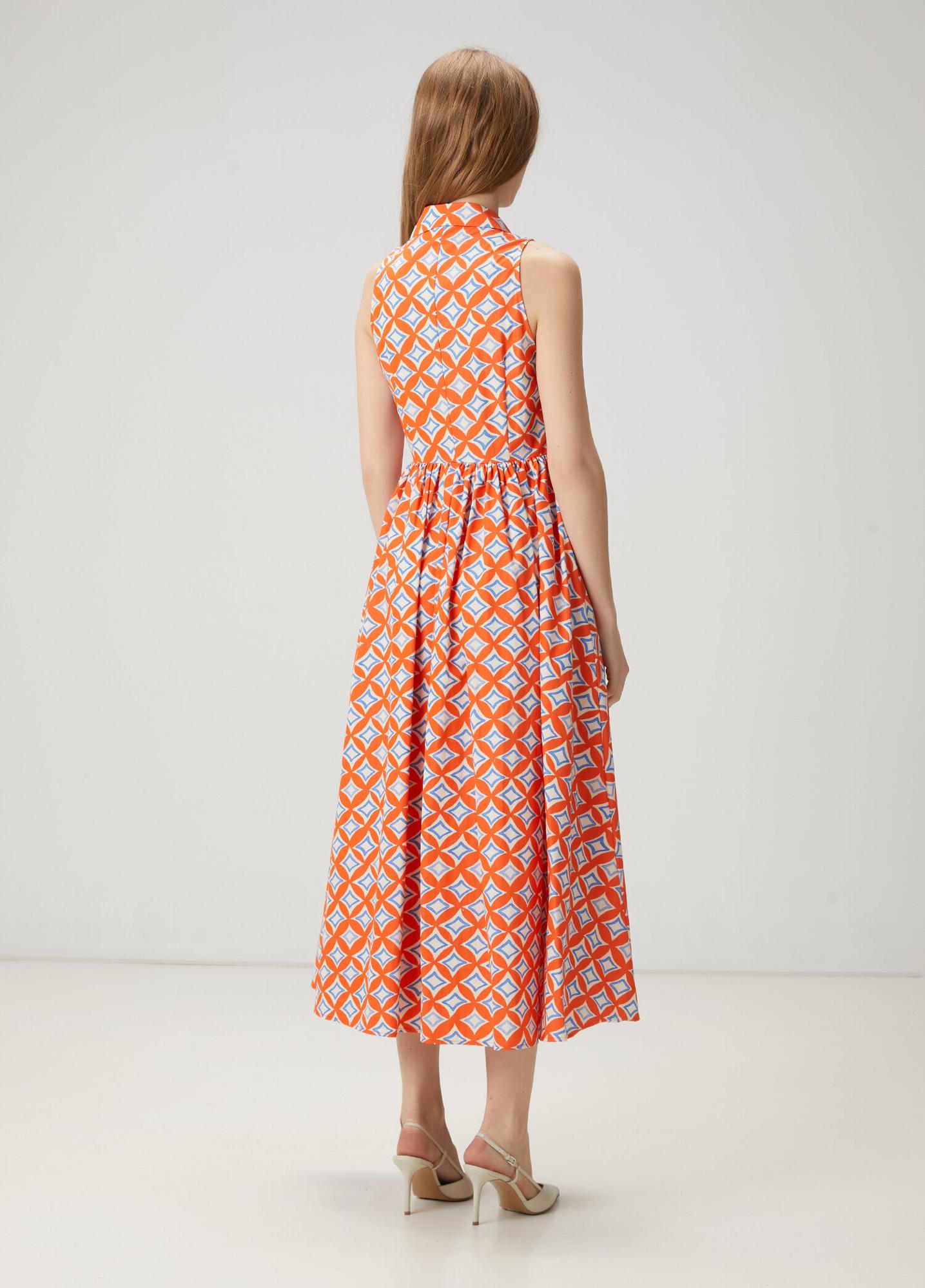 Beymen Club Kadın Mercan Desenli Midi Gömlek Elbise