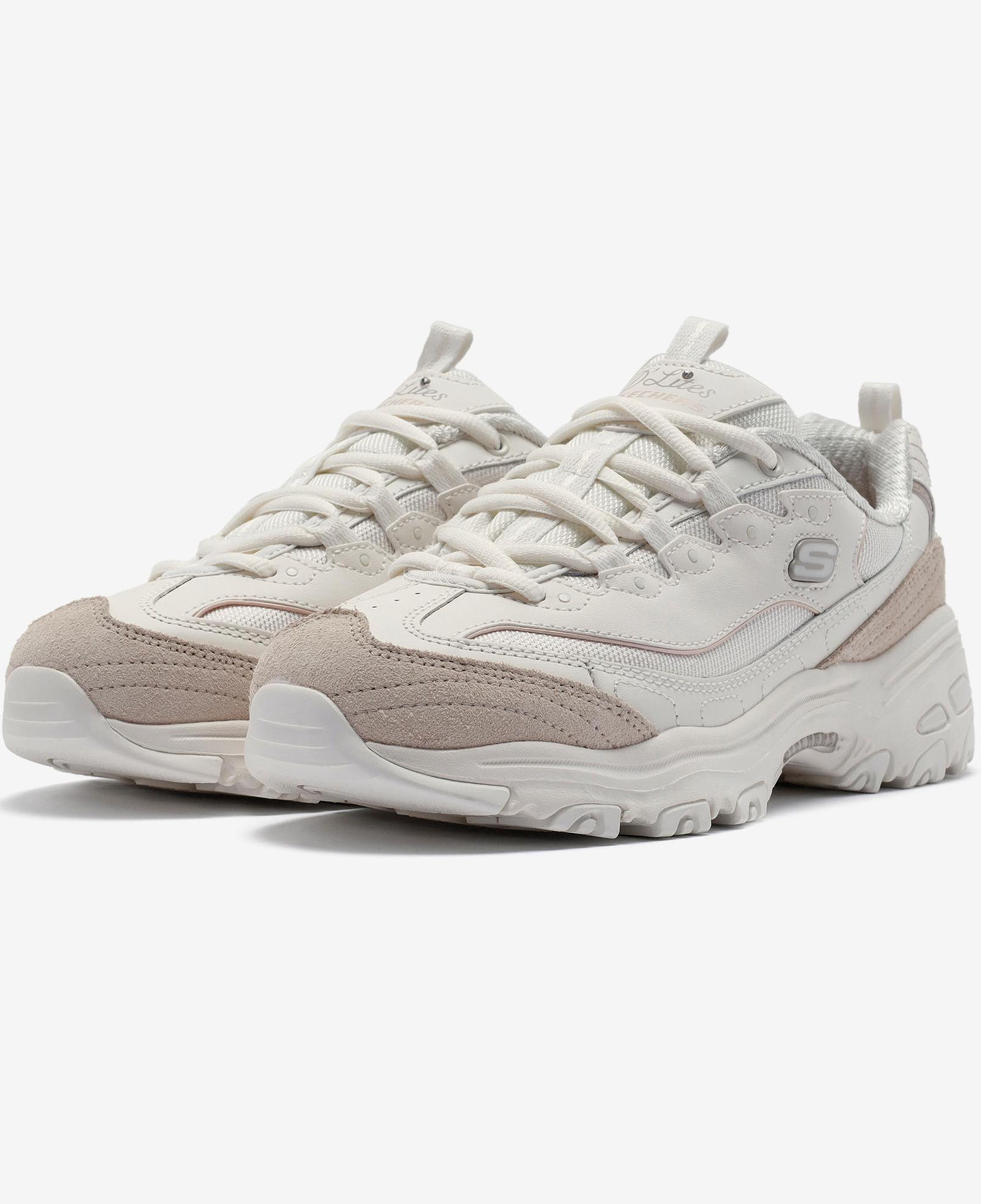 Skechers D'Lites New Heat Kadın Krem Sneaker
