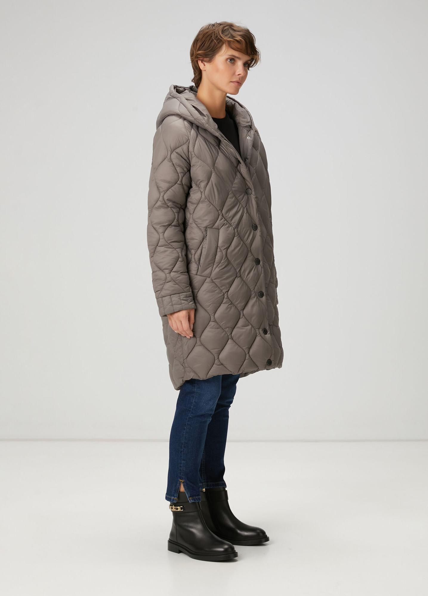 Beymen Club Kadın Gri Kapüşonlu Kaban