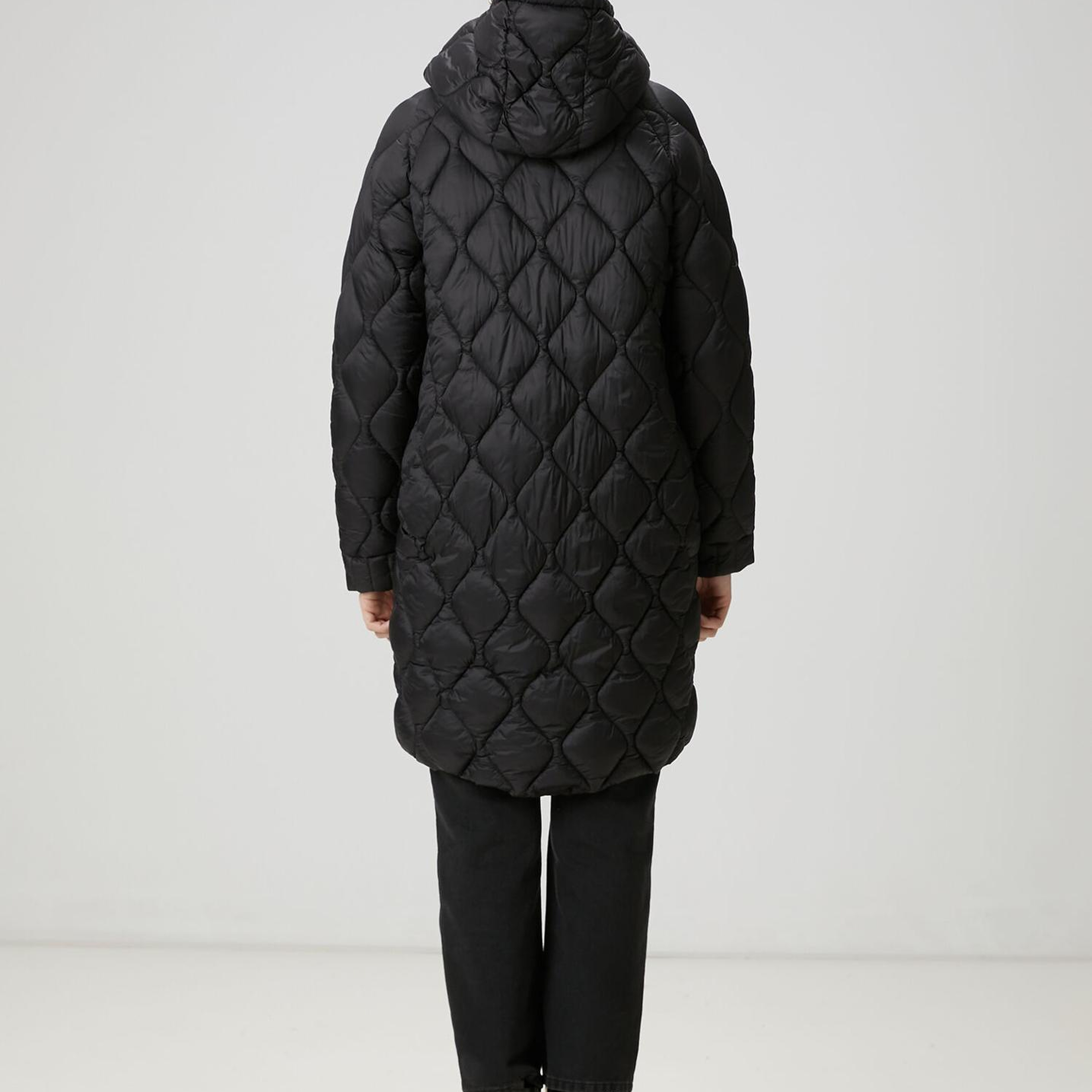 Beymen Club Kadın Siyah Kapüşonlu Kaban