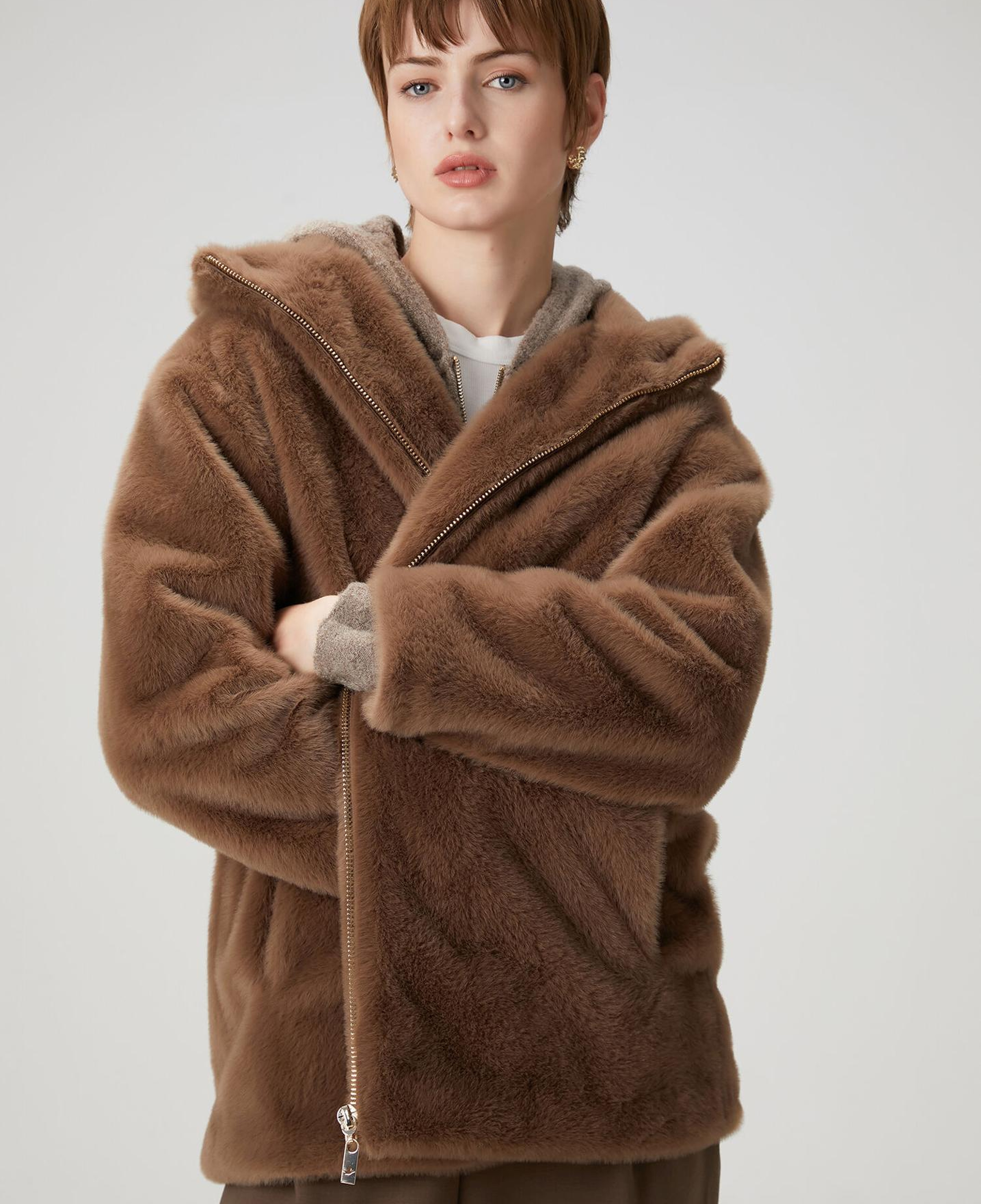 Beymen Club Kadın Vizon Kapüşonlu Mont